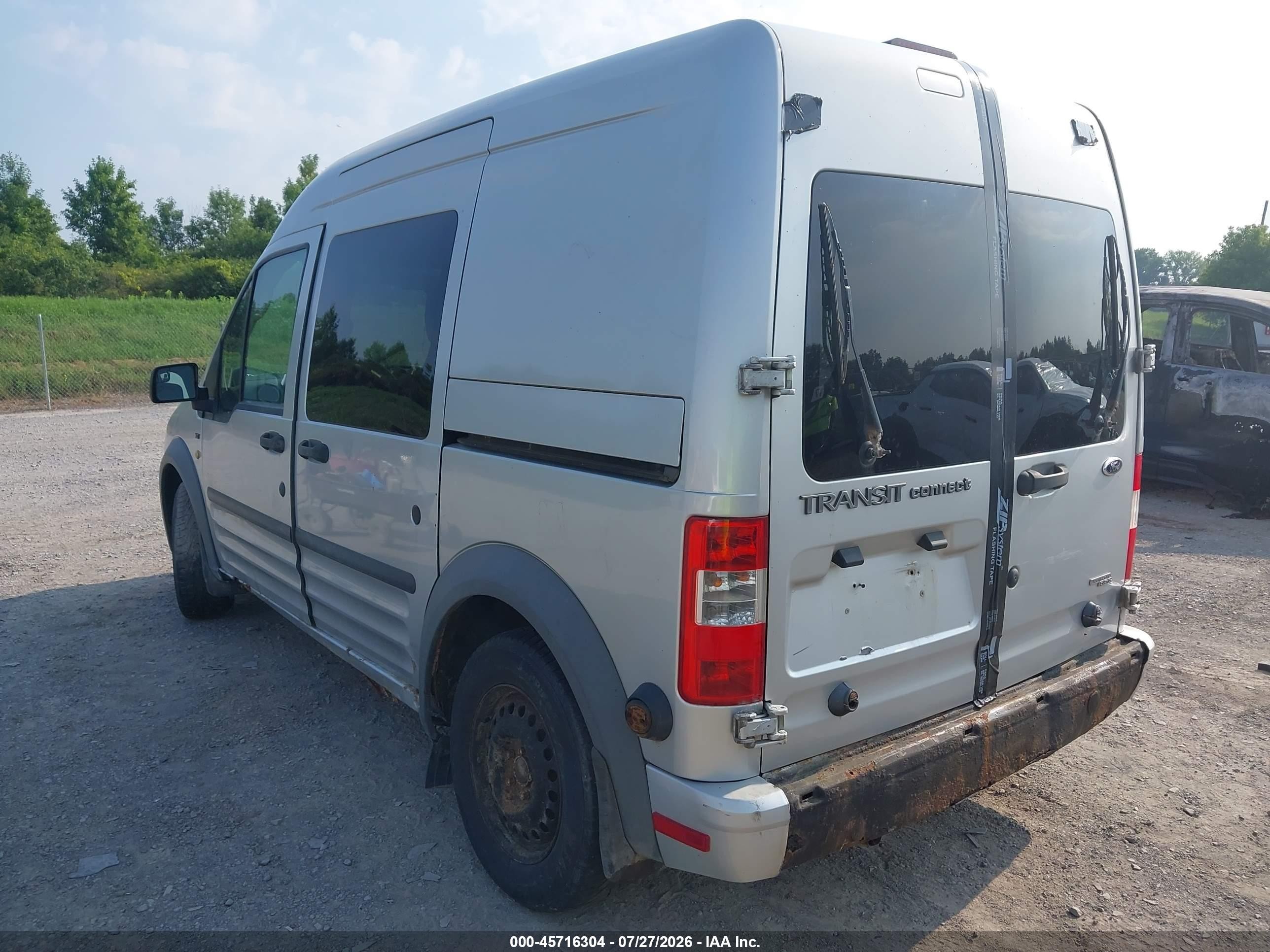 2013 Ford Transit Connect Xlt Silver vin: NM0LS6BN4DT169541