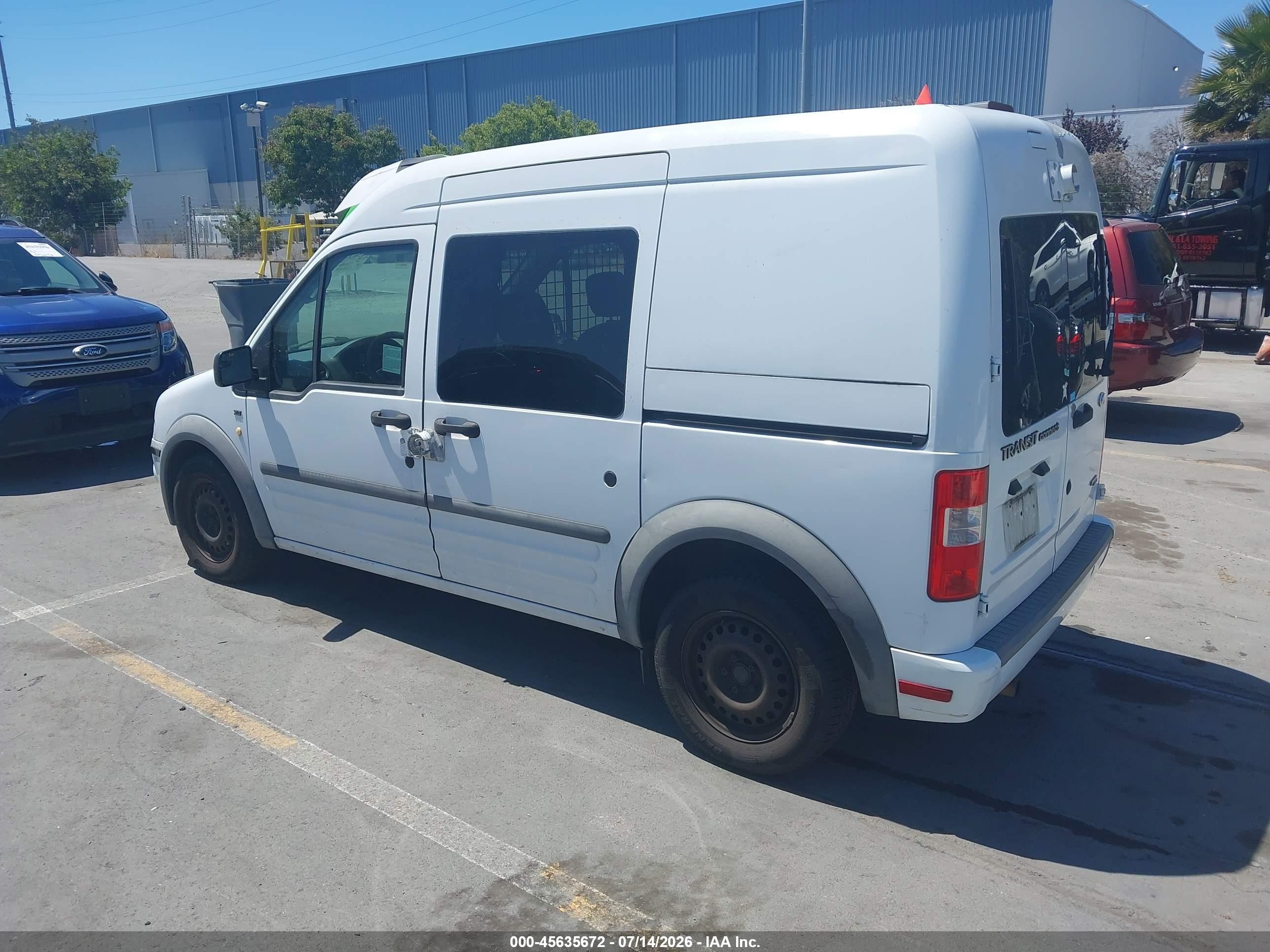 2013 Ford Transit Connect Xlt White vin: NM0LS6BN4DT170656