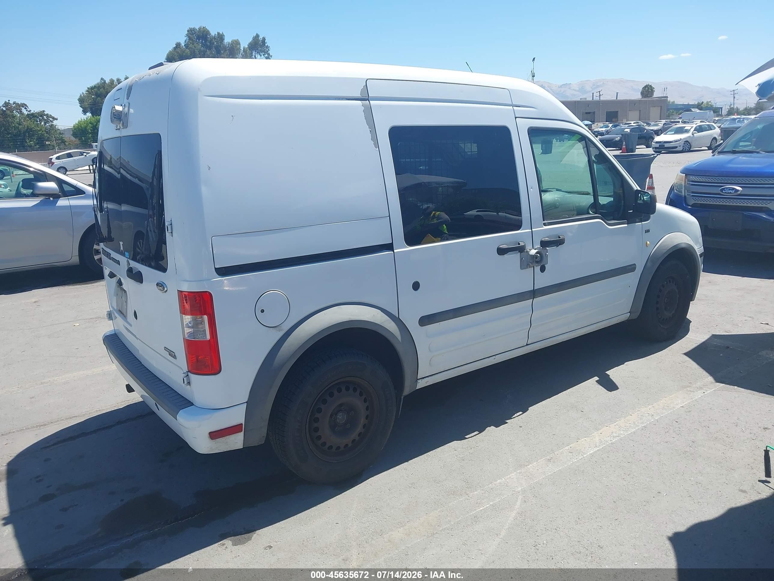 2013 Ford Transit Connect Xlt White vin: NM0LS6BN4DT170656