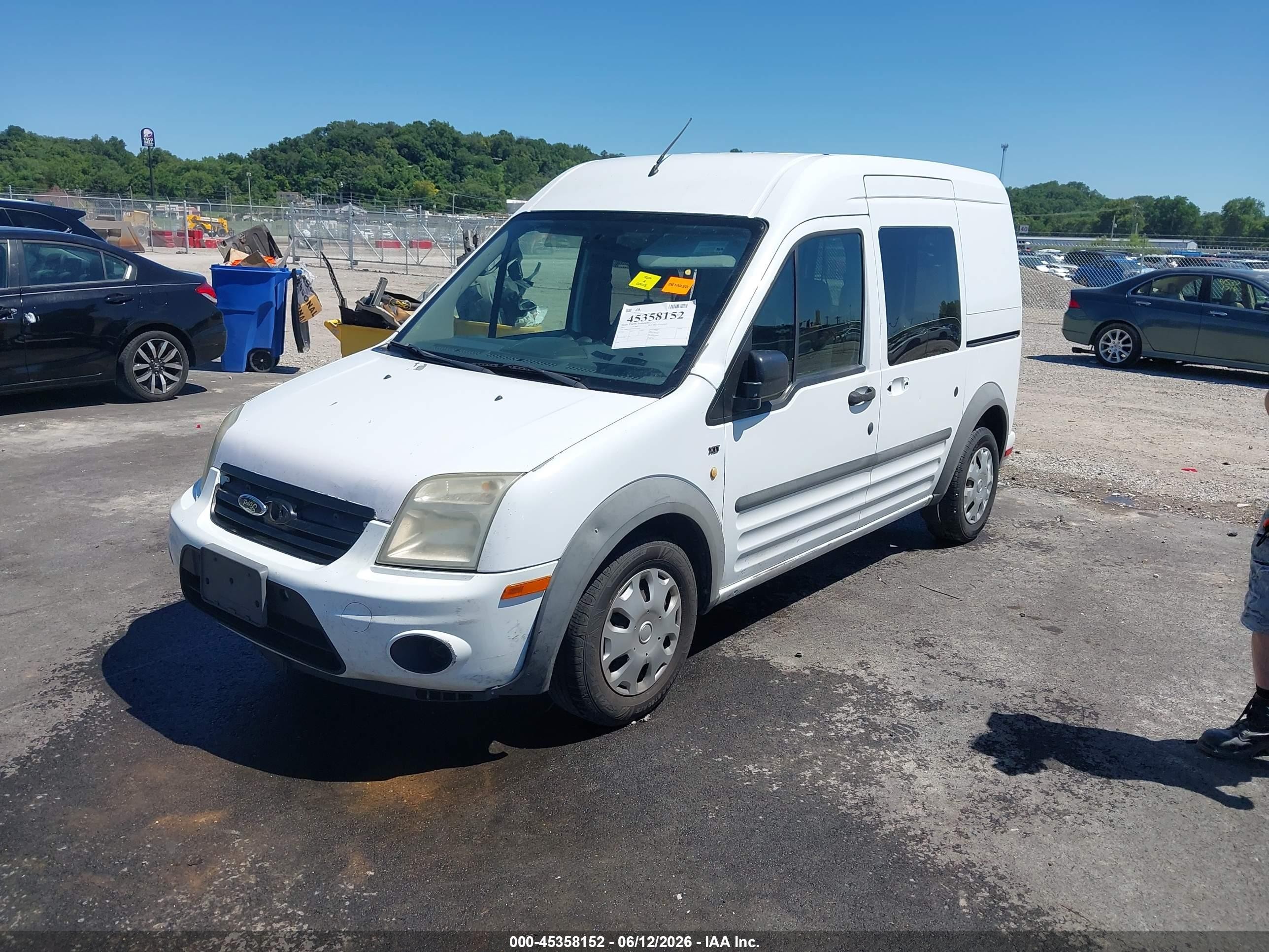 2012 Ford Transit Connect Xlt White vin: NM0LS6BN5CT112926