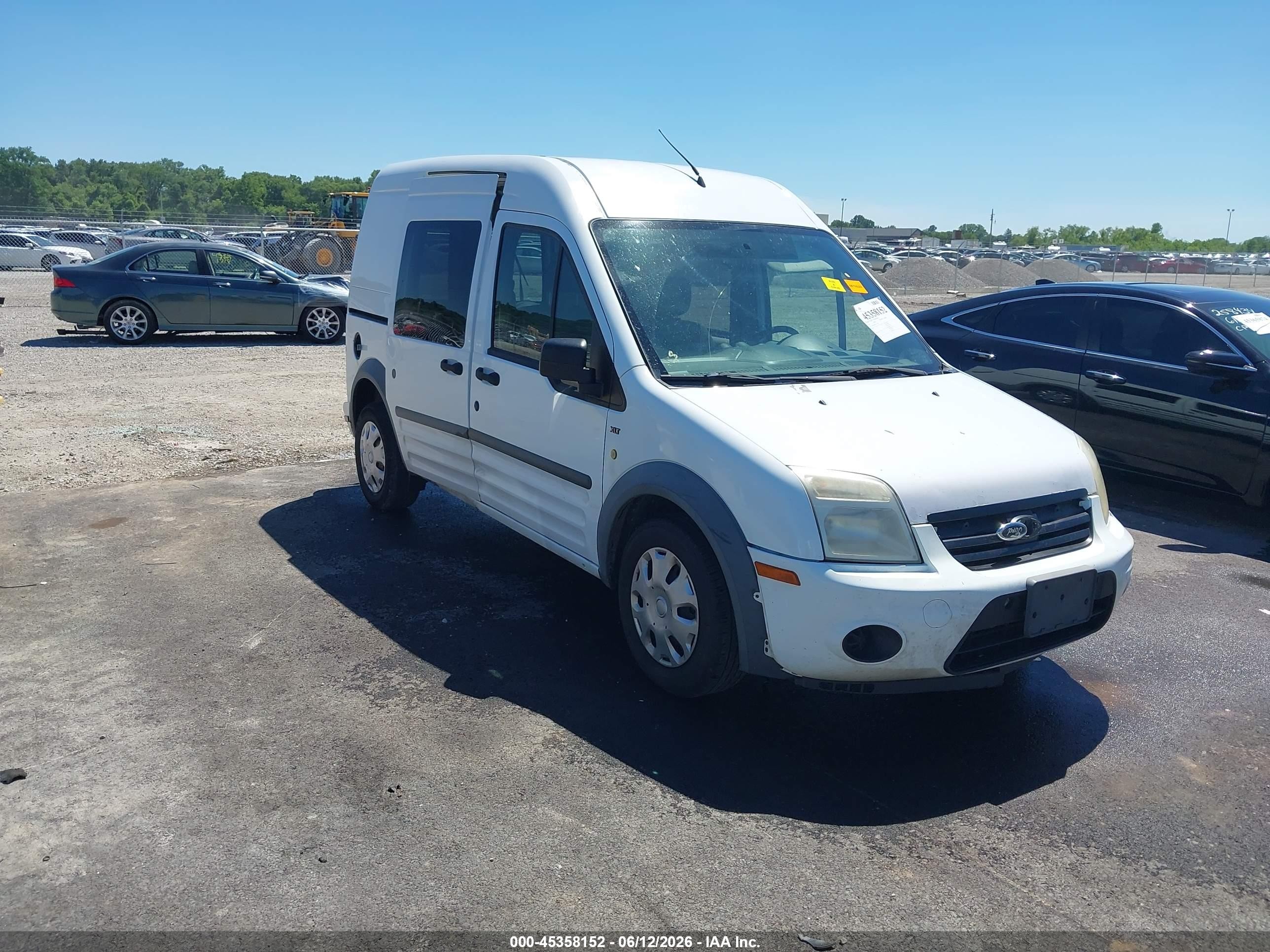 2012 Ford Transit Connect Xlt White vin: NM0LS6BN5CT112926