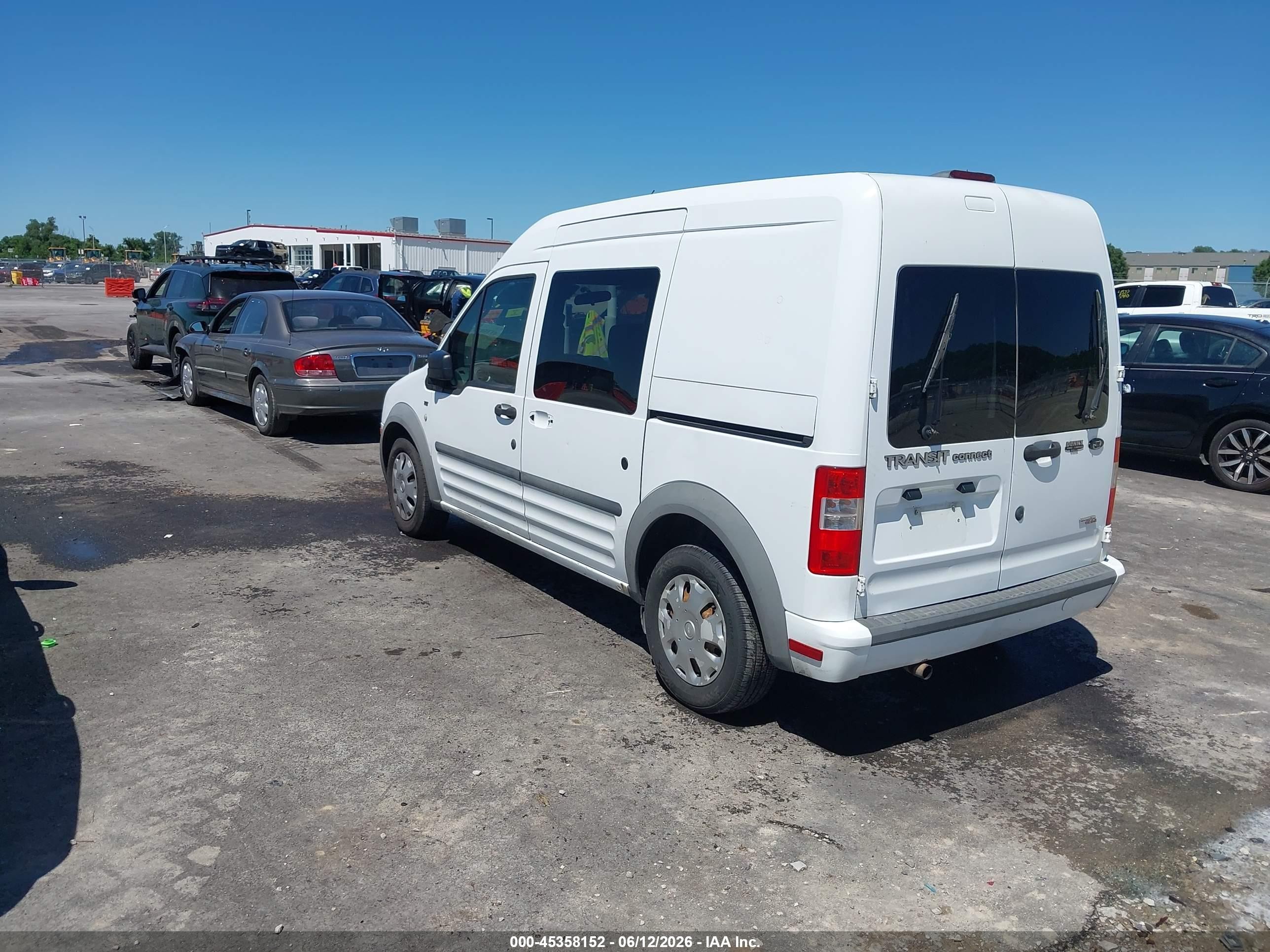 2012 Ford Transit Connect Xlt White vin: NM0LS6BN5CT112926