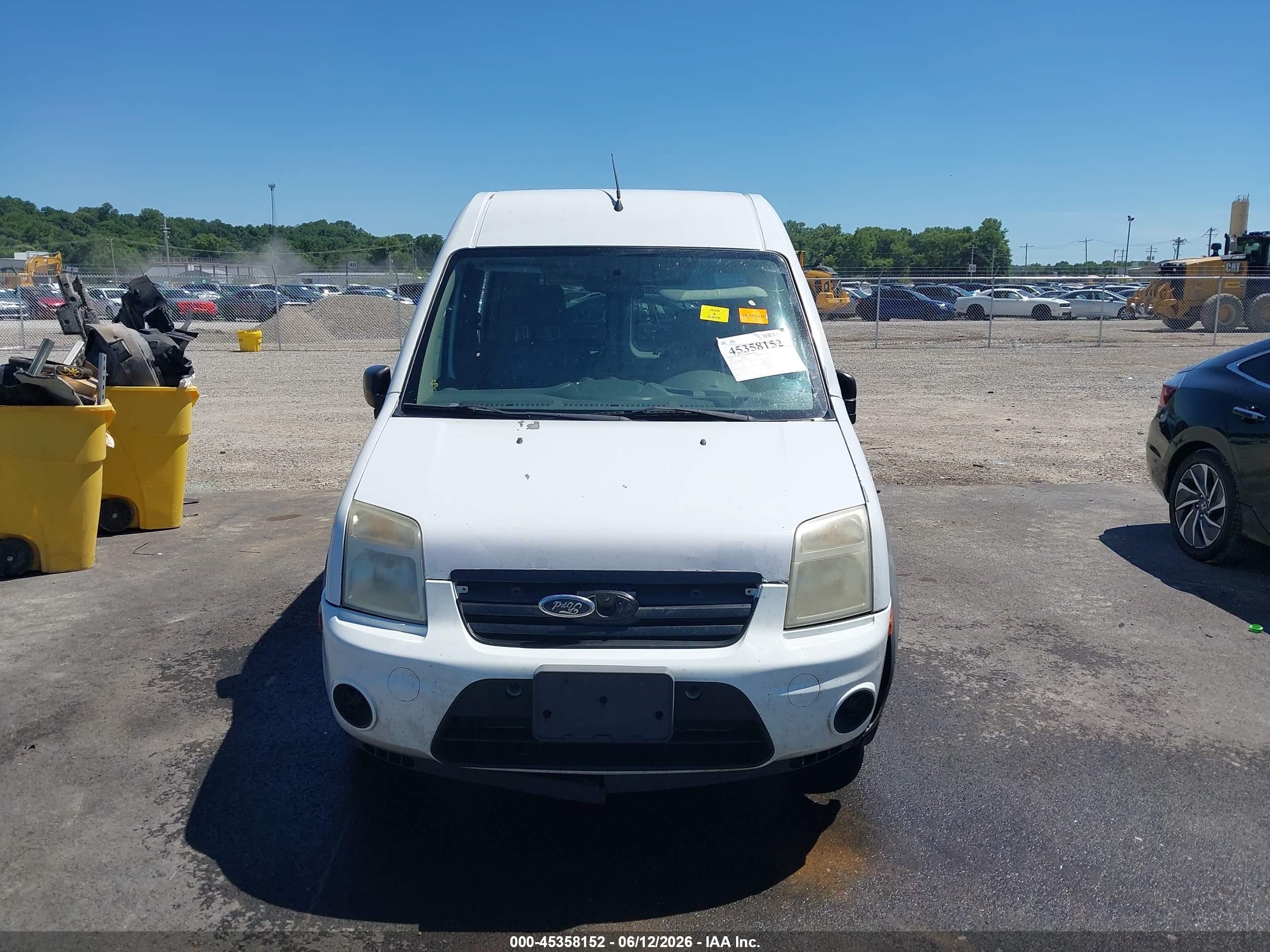 2012 Ford Transit Connect Xlt White vin: NM0LS6BN5CT112926