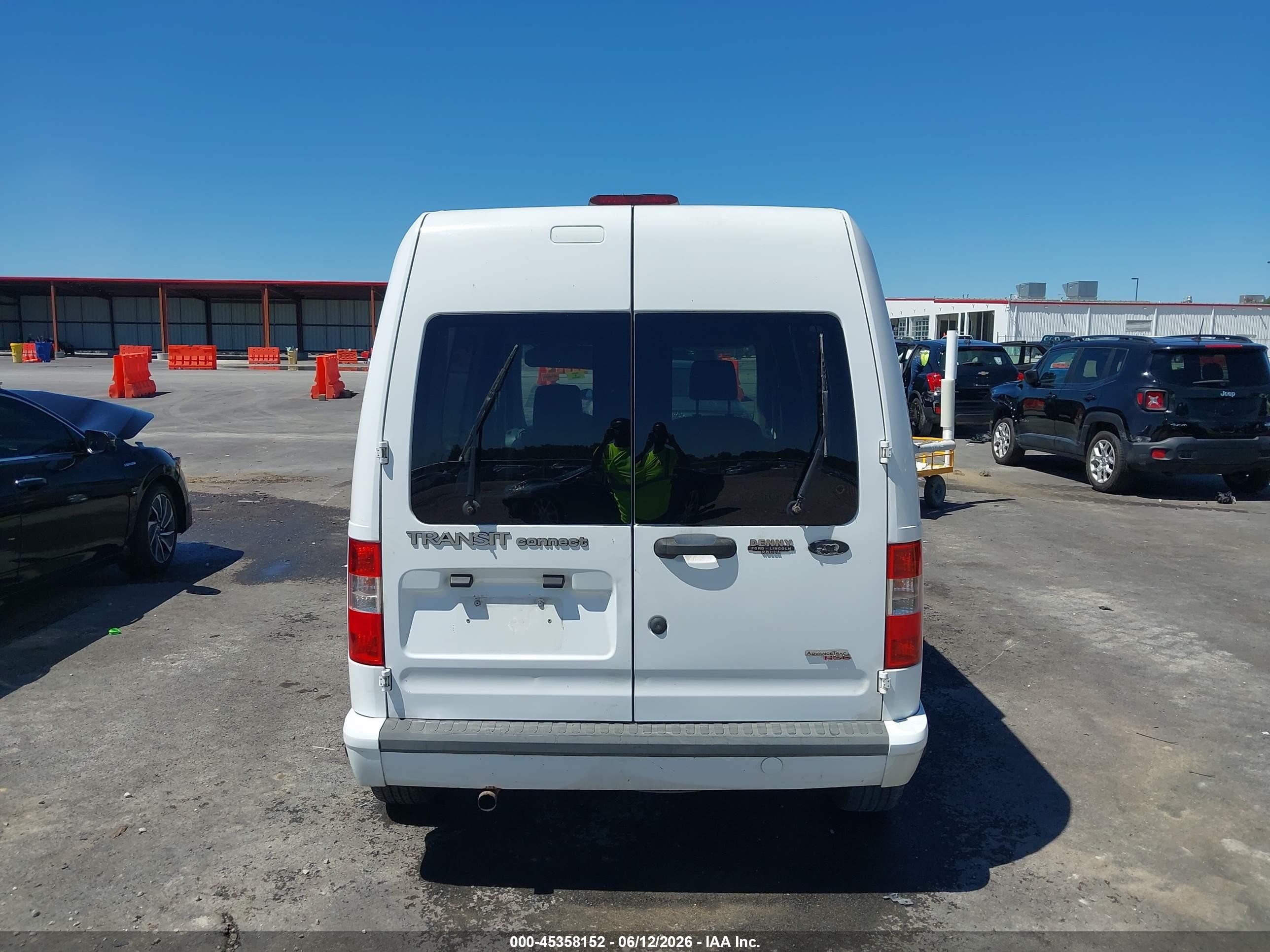 2012 Ford Transit Connect Xlt White vin: NM0LS6BN5CT112926