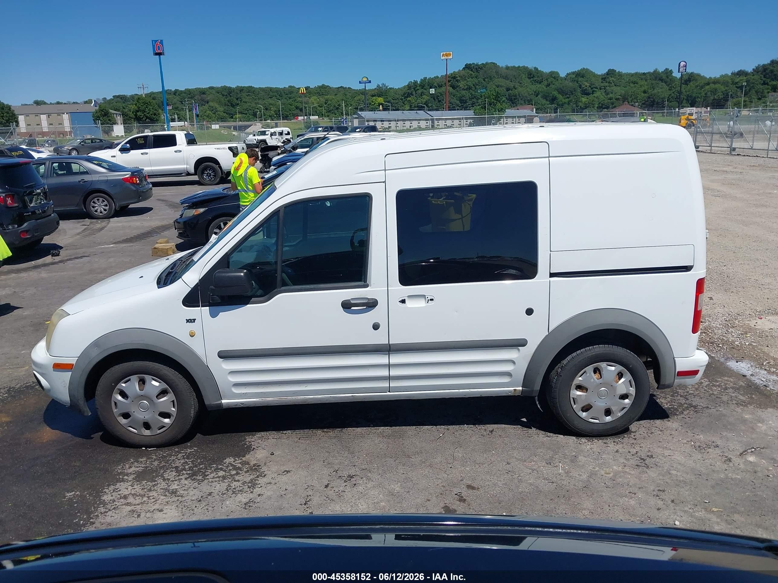 2012 Ford Transit Connect Xlt White vin: NM0LS6BN5CT112926