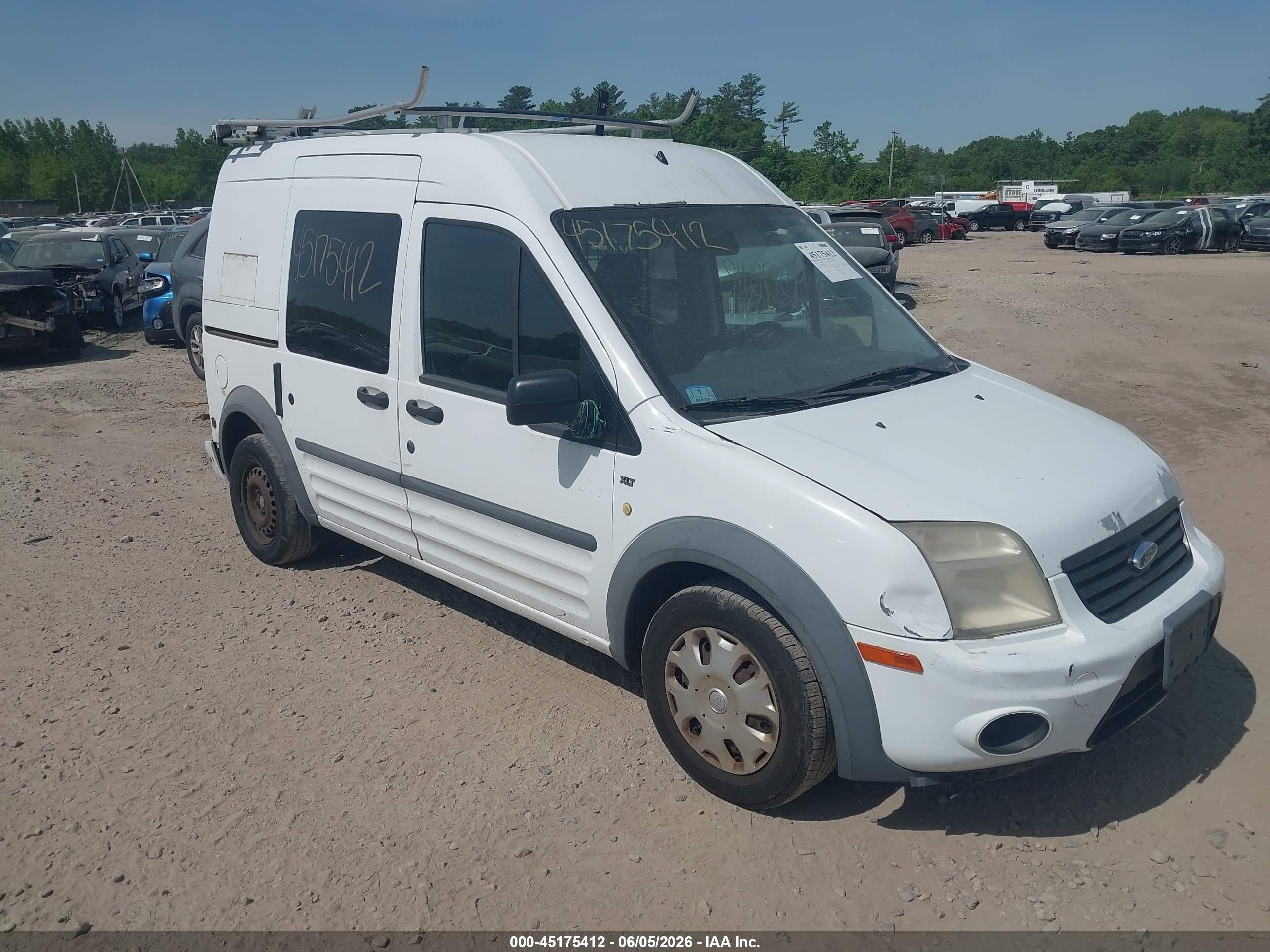 2012 Ford Transit Connect Xlt White vin: NM0LS6BN5CT118449