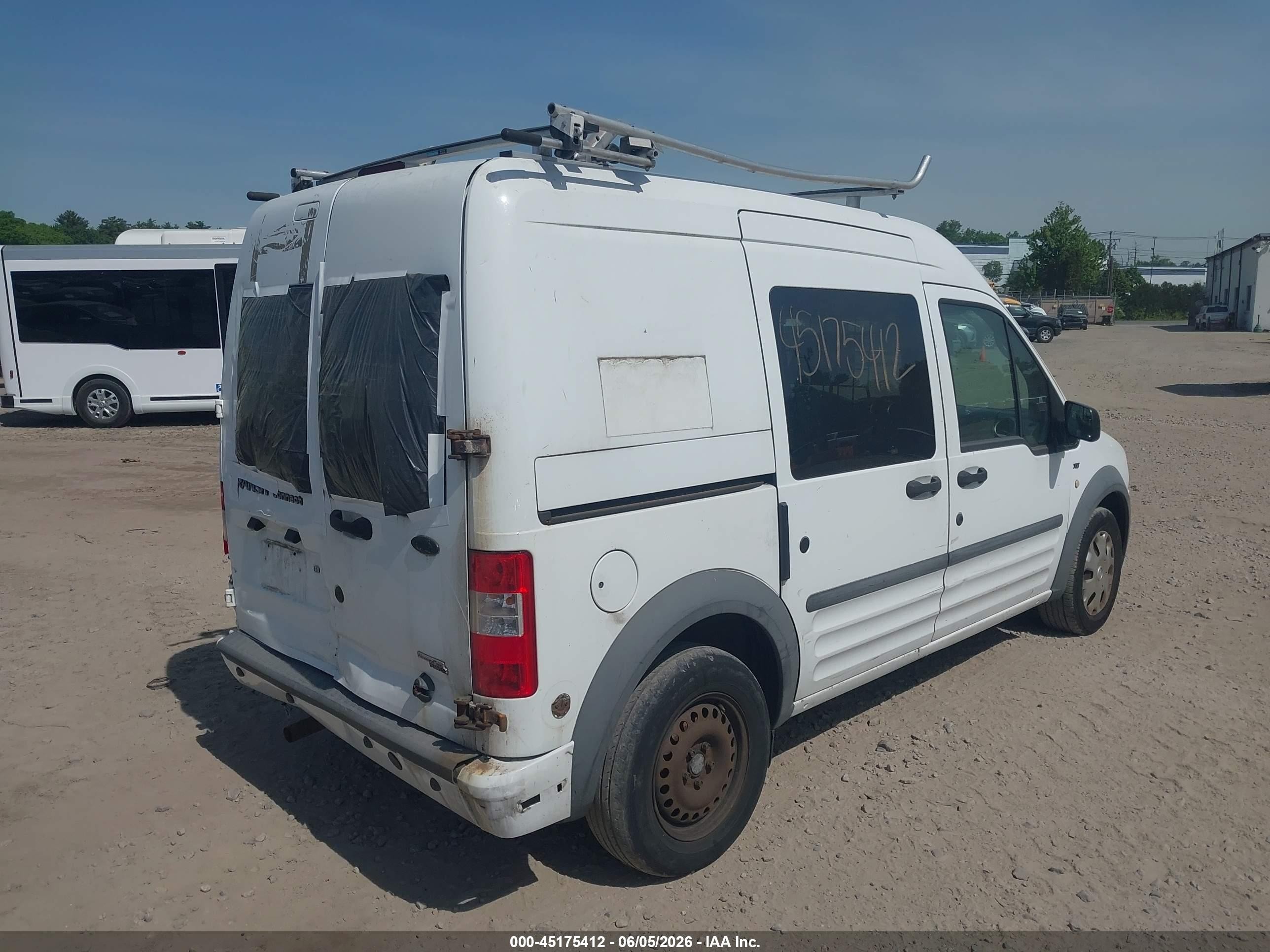 2012 Ford Transit Connect Xlt White vin: NM0LS6BN5CT118449