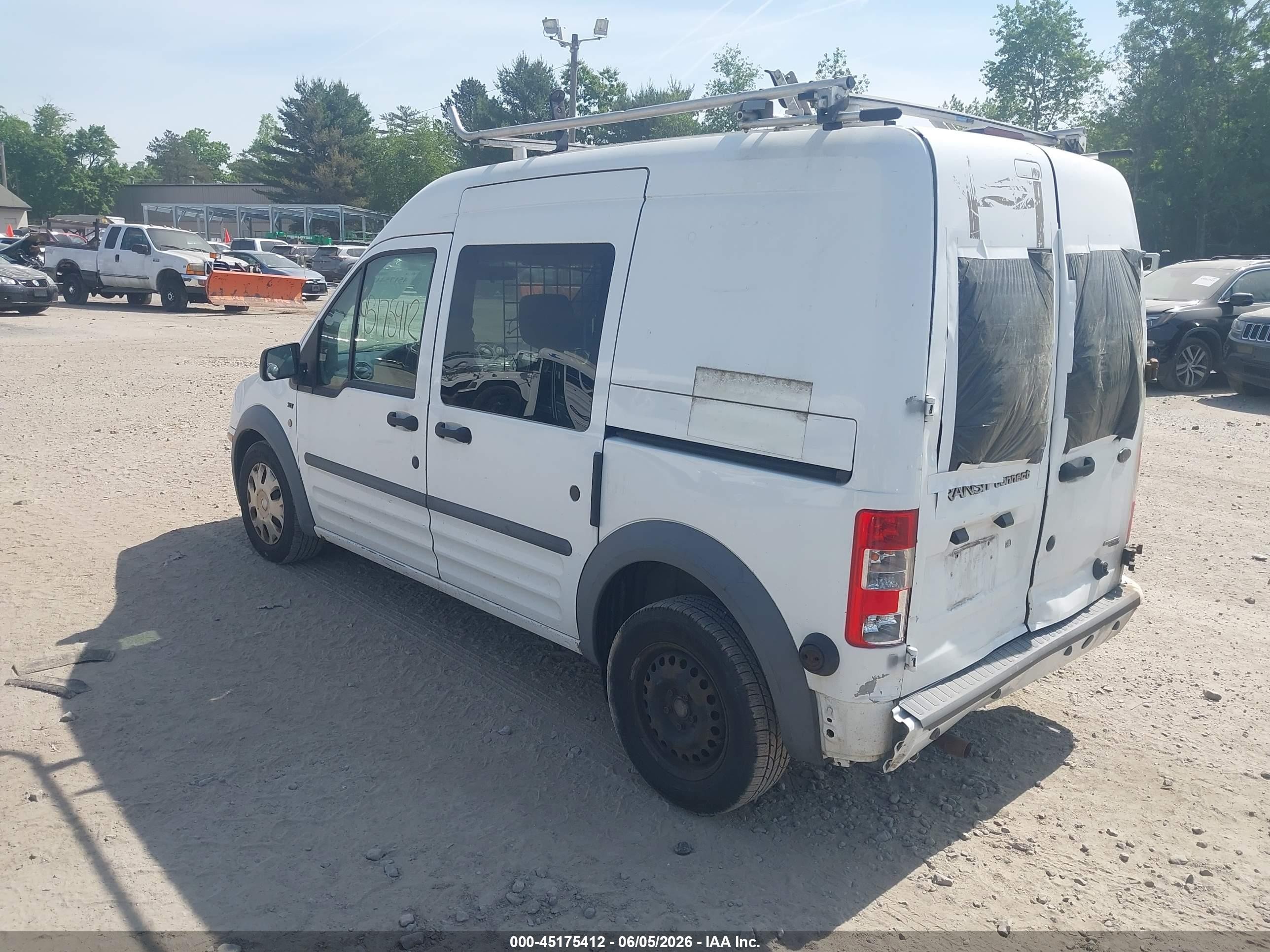 2012 Ford Transit Connect Xlt White vin: NM0LS6BN5CT118449