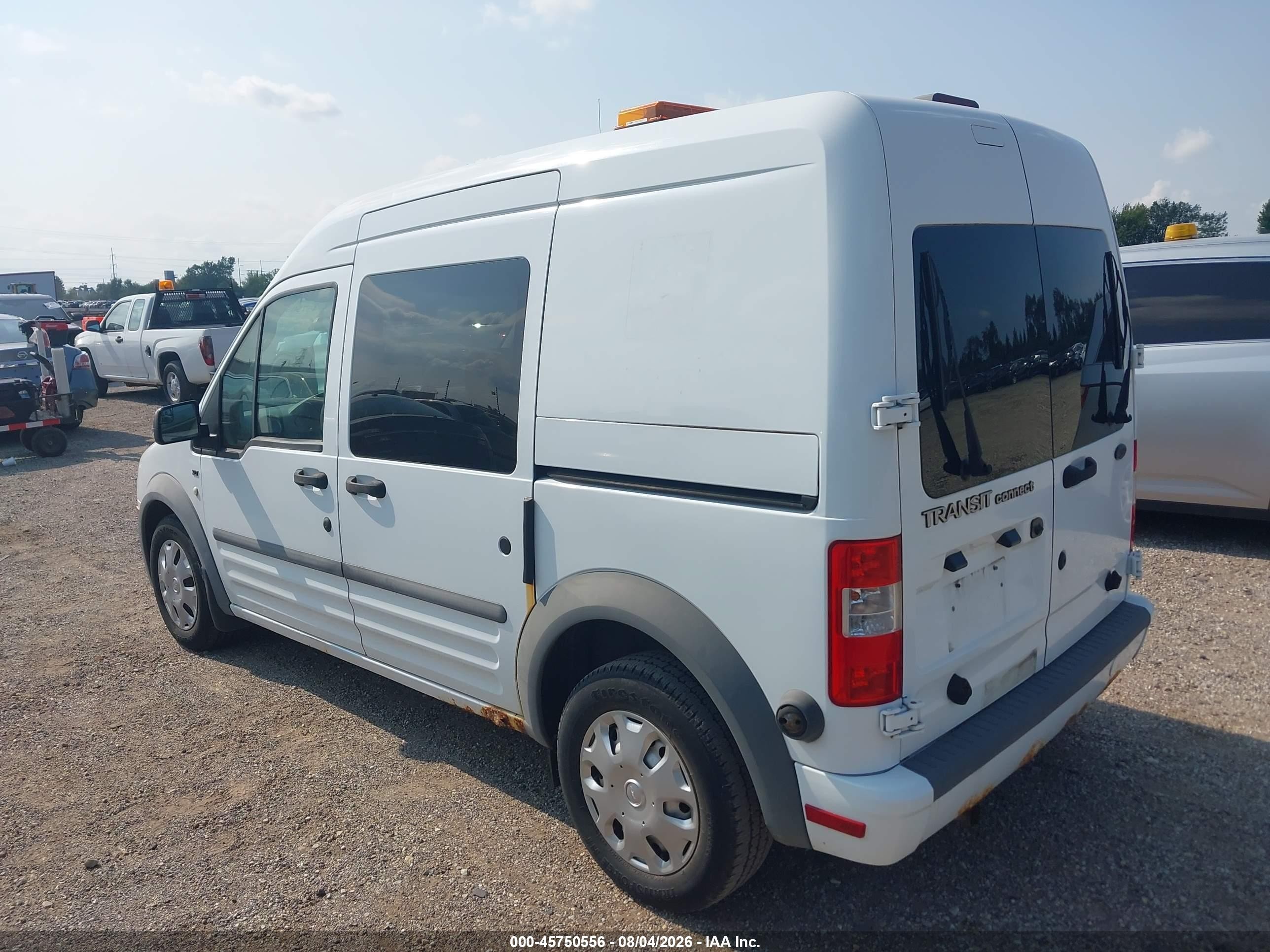 2011 Ford Transit Connect Xlt White vin: NM0LS6BN6BT066313