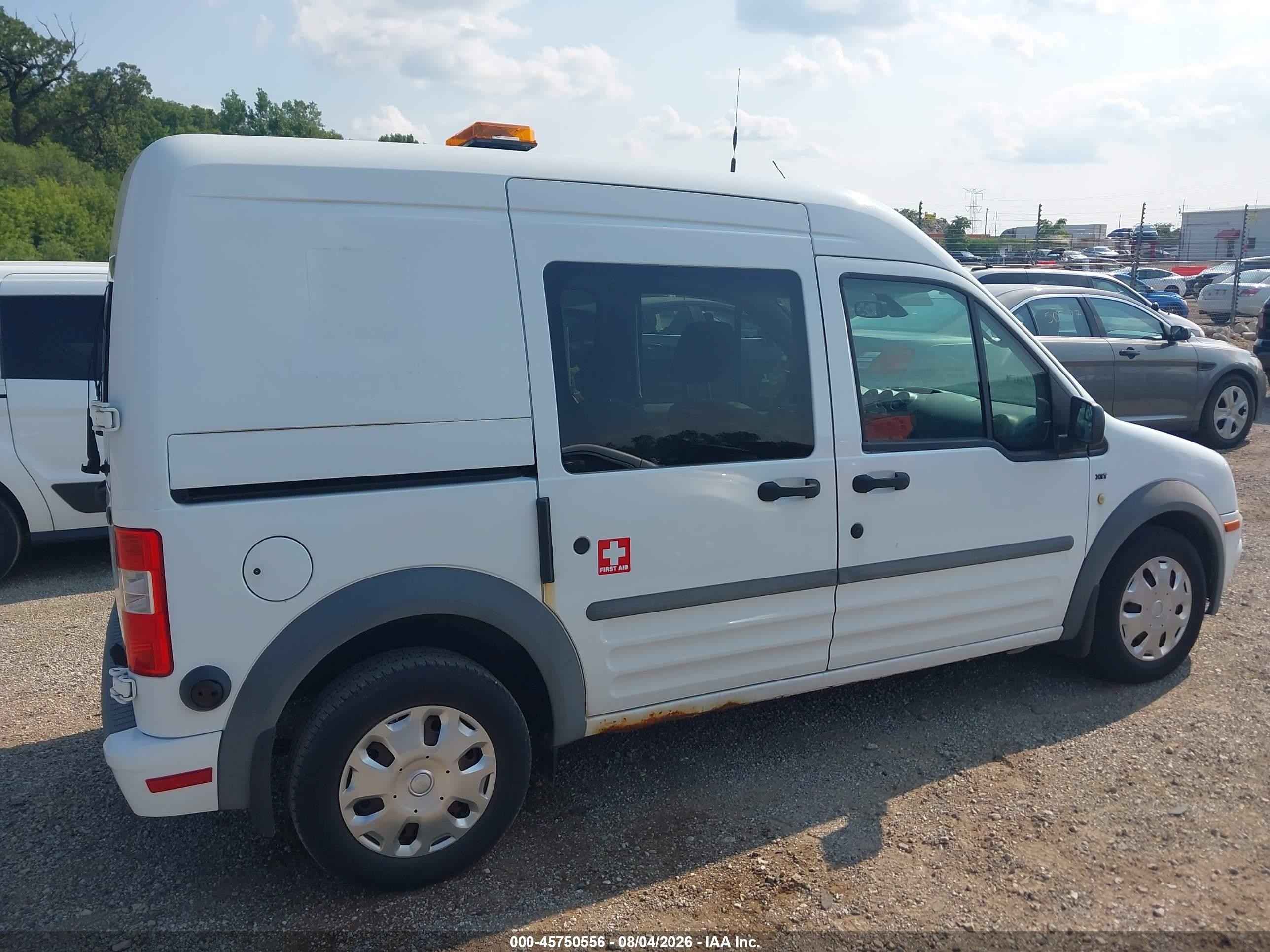 2011 Ford Transit Connect Xlt White vin: NM0LS6BN6BT066313