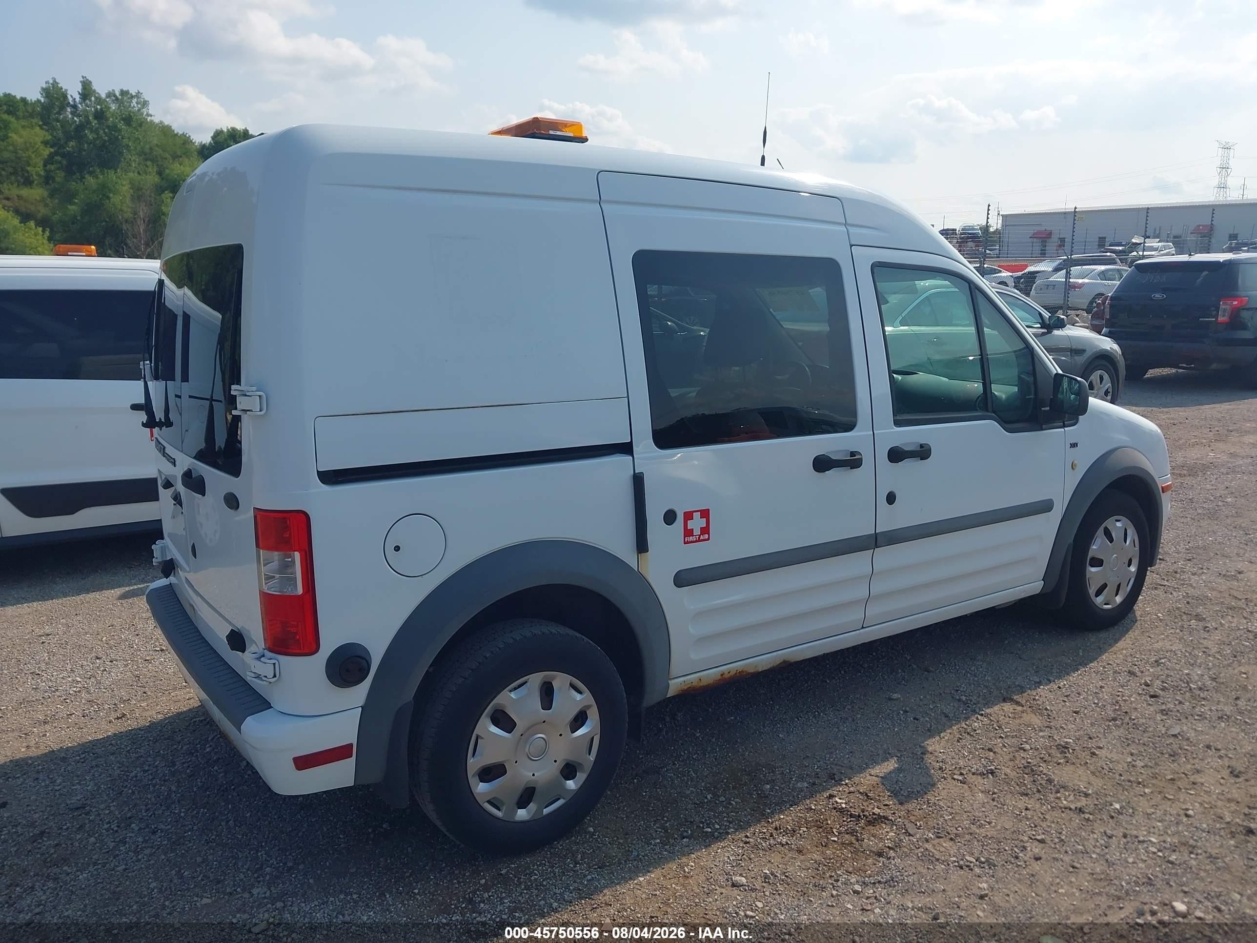 2011 Ford Transit Connect Xlt White vin: NM0LS6BN6BT066313