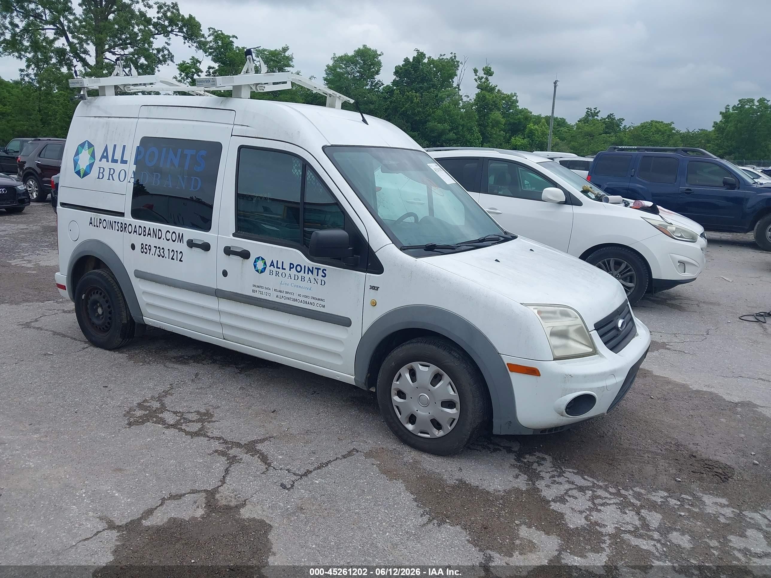 2012 Ford Transit Connect Xlt White vin: NM0LS6BN7CT079007