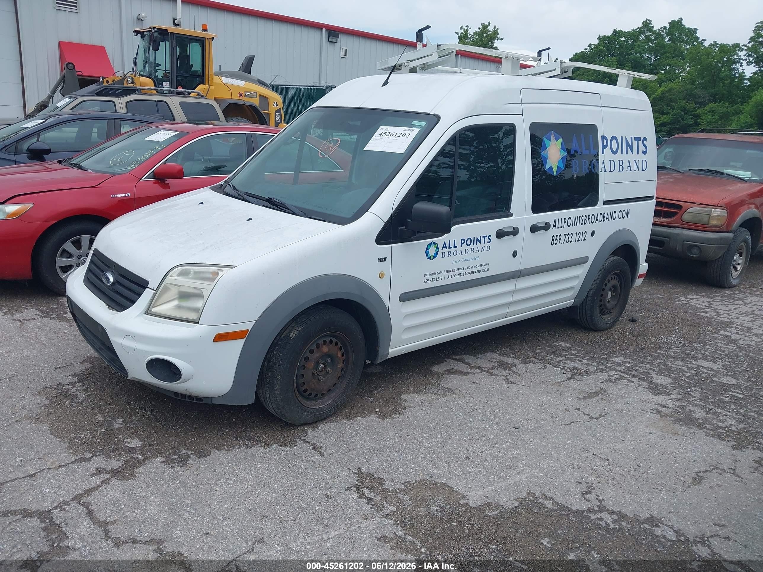 2012 Ford Transit Connect Xlt White vin: NM0LS6BN7CT079007