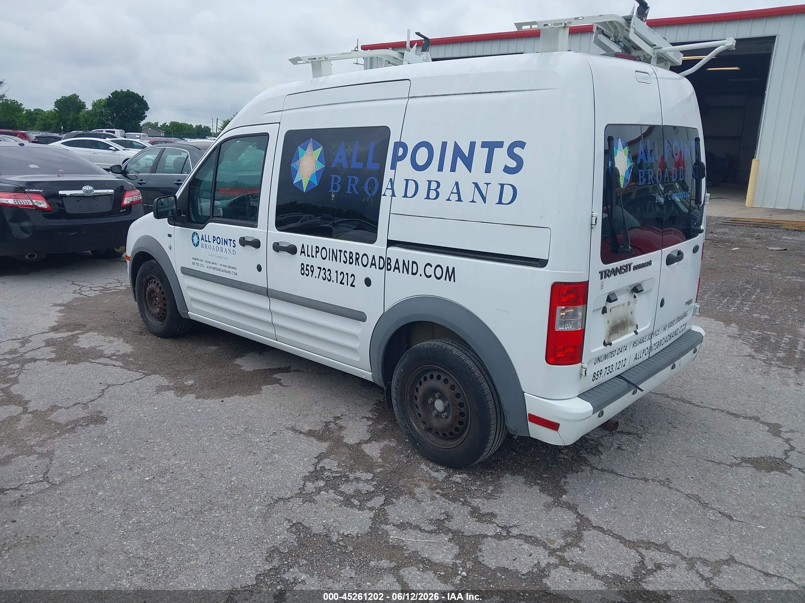 2012 Ford Transit Connect Xlt White vin: NM0LS6BN7CT079007