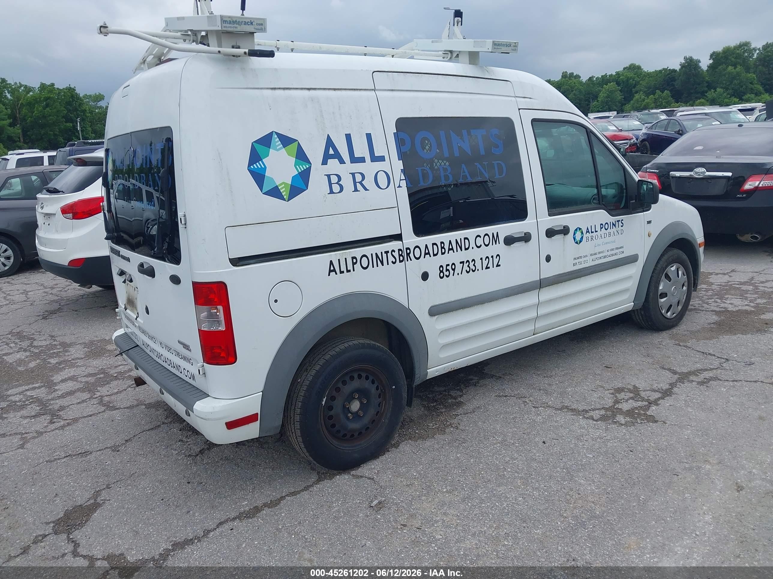 2012 Ford Transit Connect Xlt White vin: NM0LS6BN7CT079007