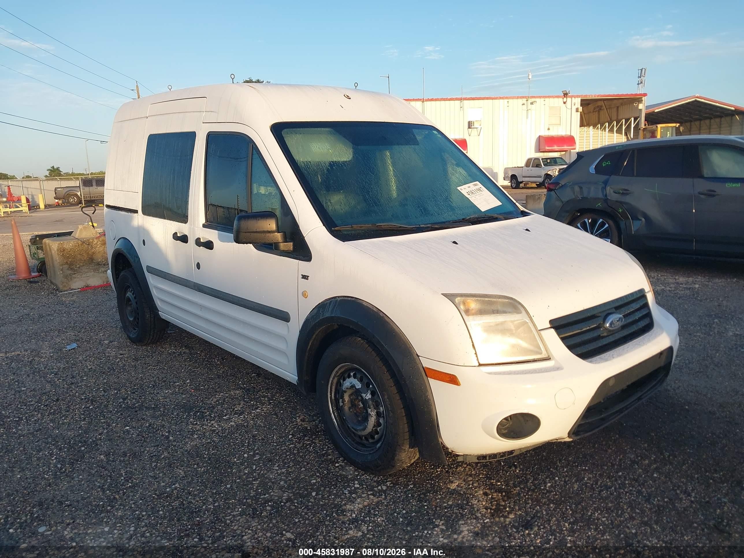 2012 Ford Transit Connect Xlt White vin: NM0LS6BN7CT087852