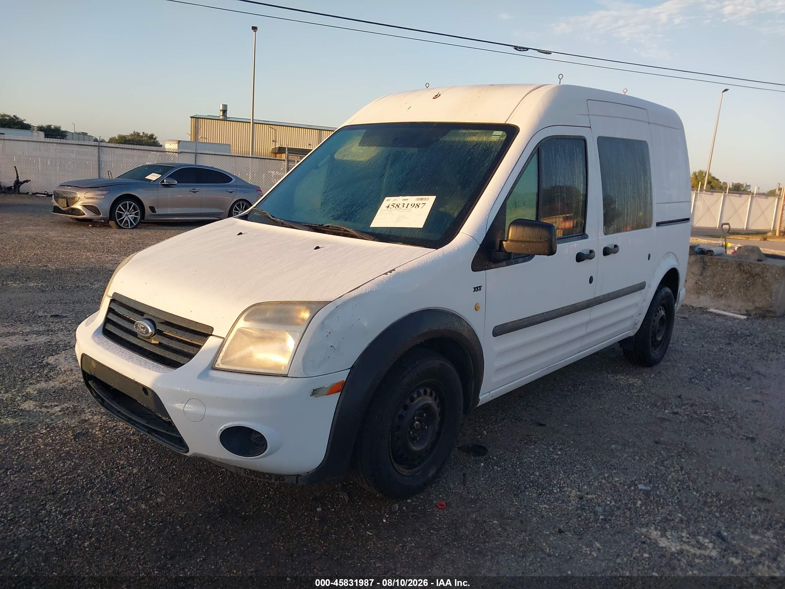 2012 Ford Transit Connect Xlt White vin: NM0LS6BN7CT087852