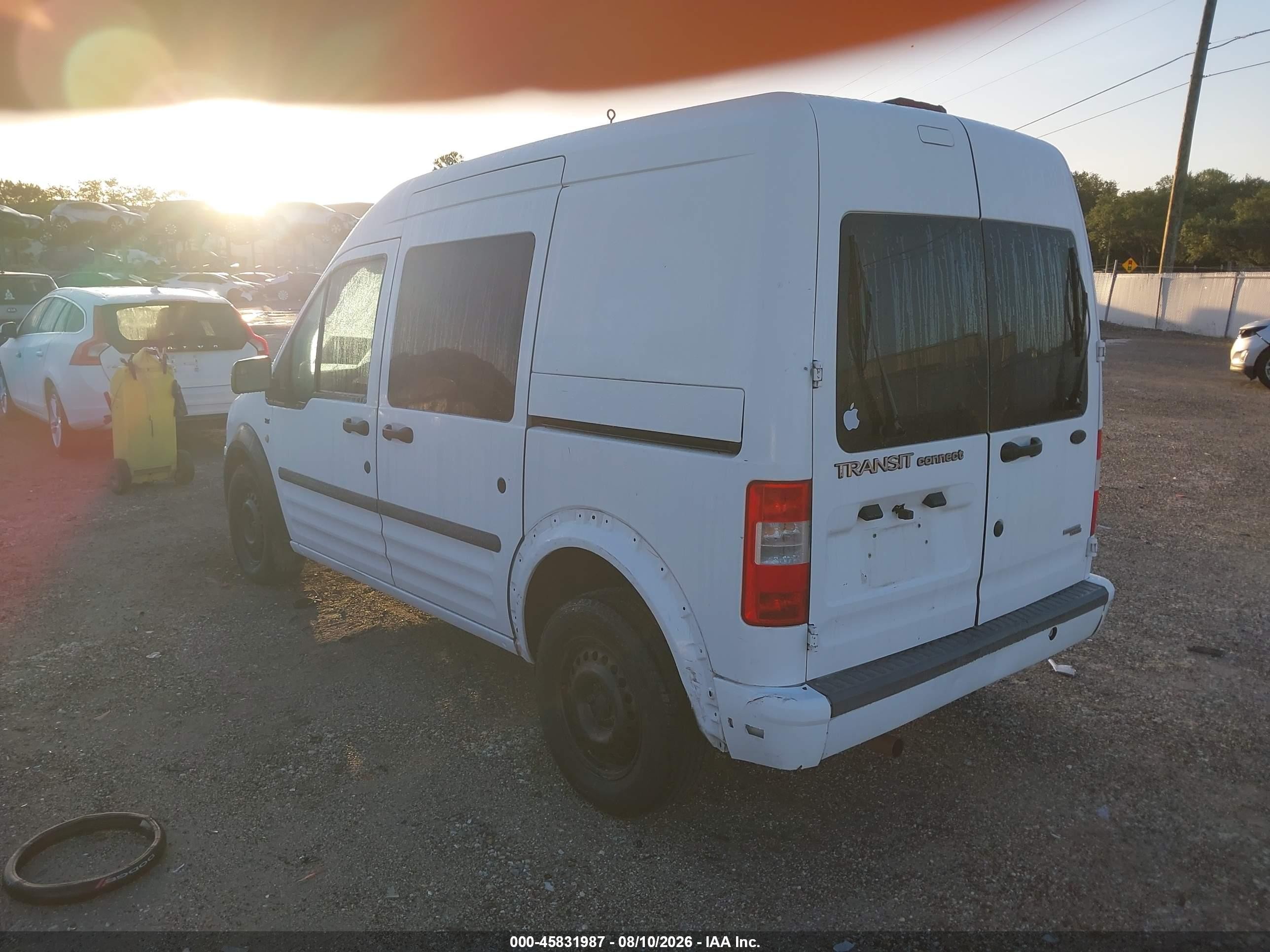 2012 Ford Transit Connect Xlt White vin: NM0LS6BN7CT087852