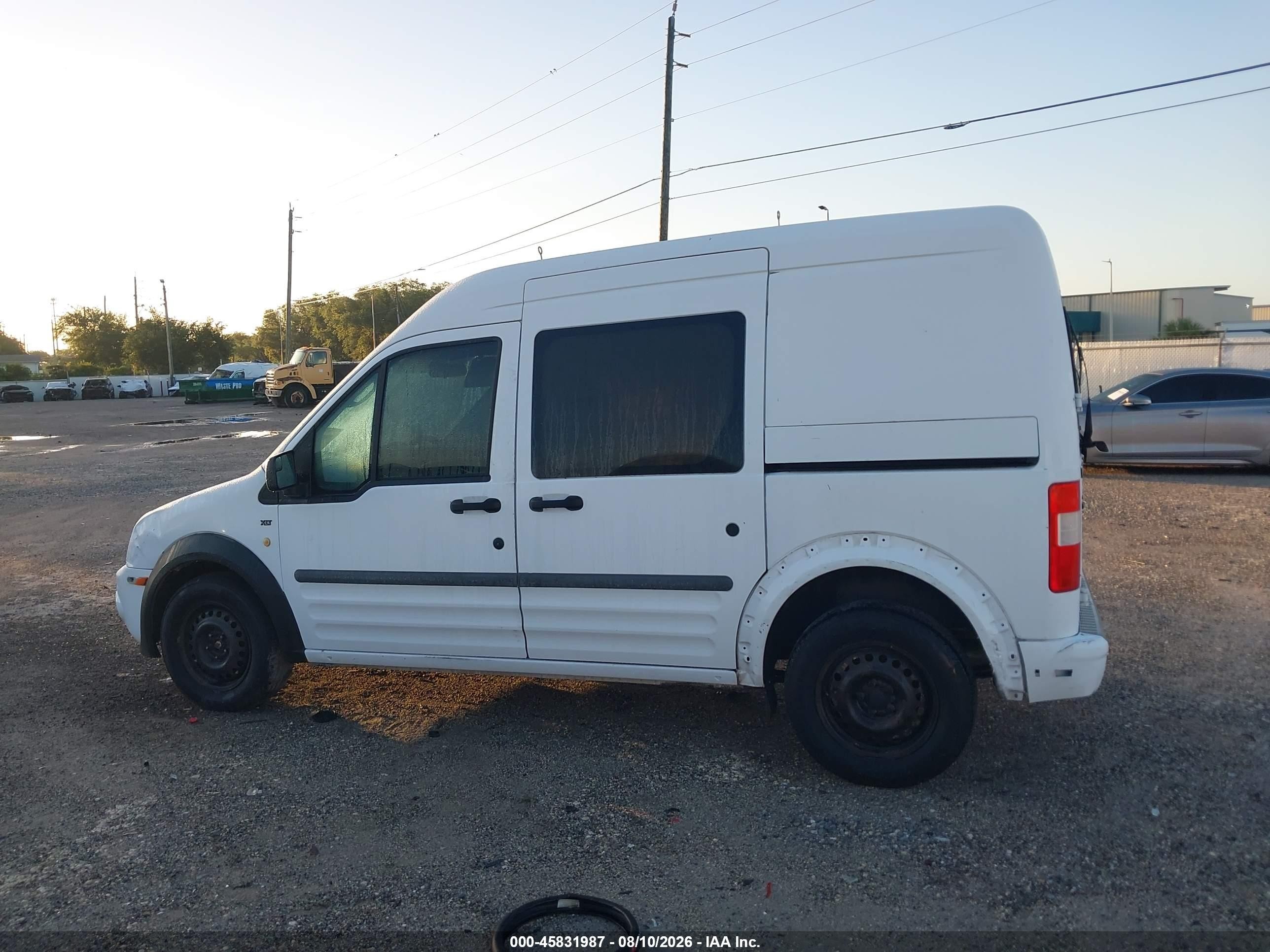 2012 Ford Transit Connect Xlt White vin: NM0LS6BN7CT087852