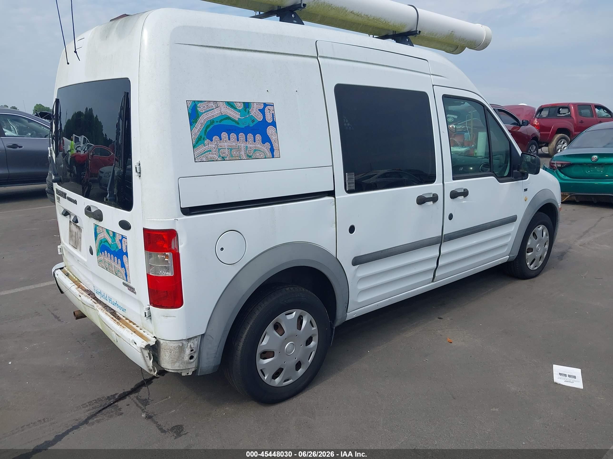 2013 Ford Transit Connect Xlt White vin: NM0LS6BN7DT135674