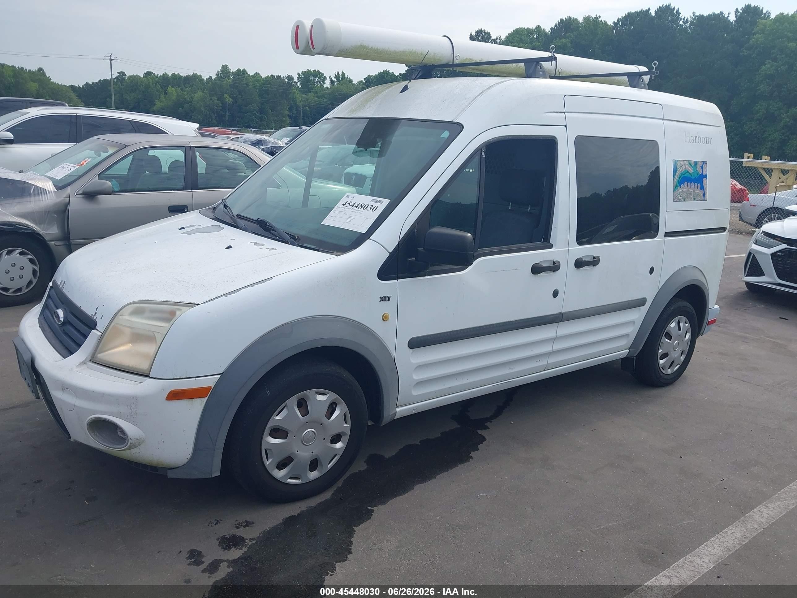2013 Ford Transit Connect Xlt White vin: NM0LS6BN7DT135674