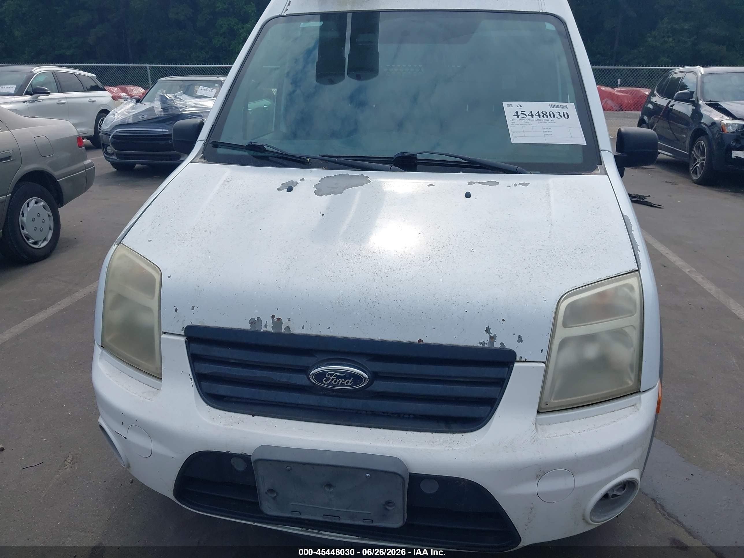 2013 Ford Transit Connect Xlt White vin: NM0LS6BN7DT135674