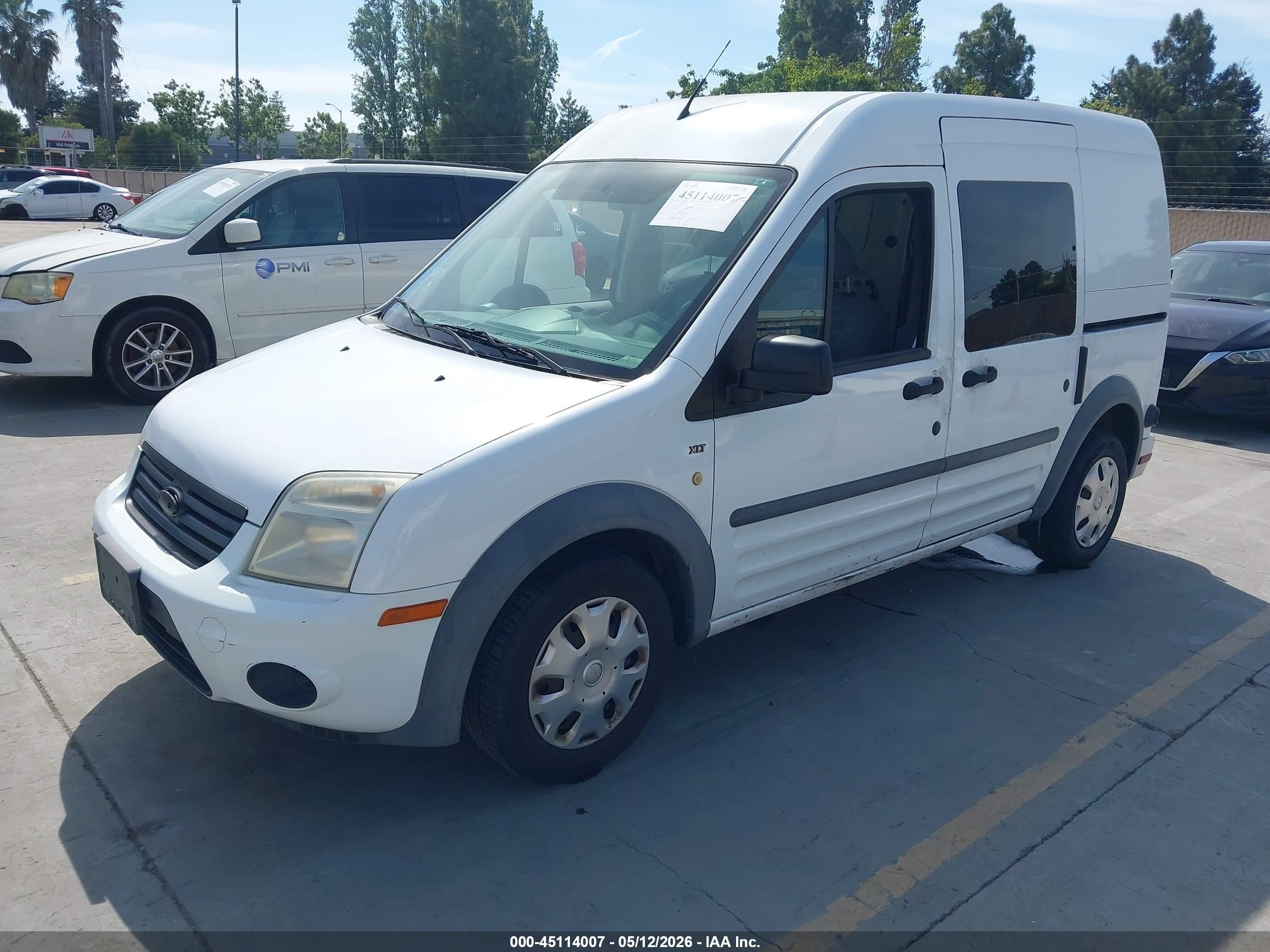 2011 Ford Transit Connect Xlt White vin: NM0LS6BN8BT064451