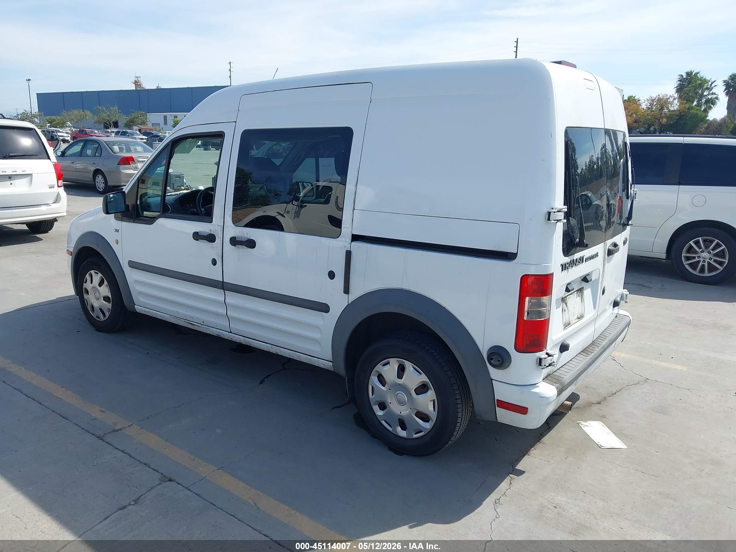 2011 Ford Transit Connect Xlt White vin: NM0LS6BN8BT064451