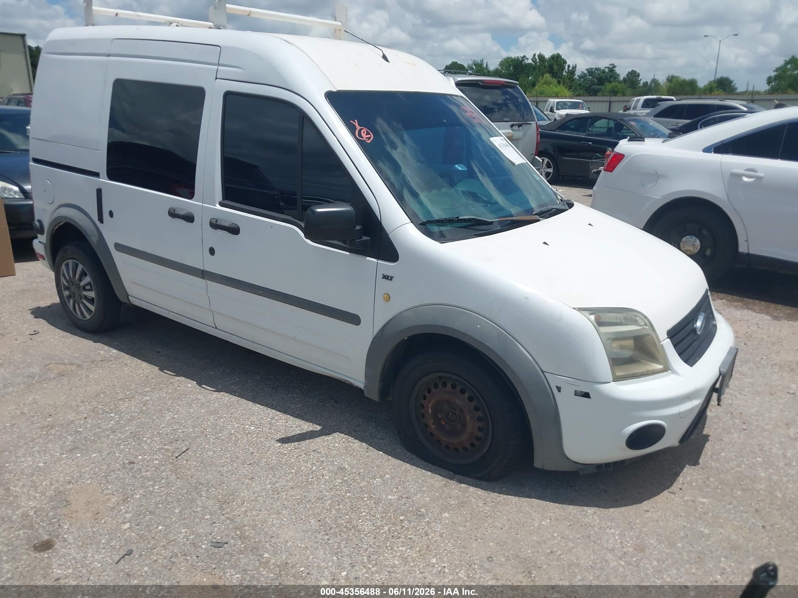 2012 Ford Transit Connect Xlt White vin: NM0LS6BN8CT078660