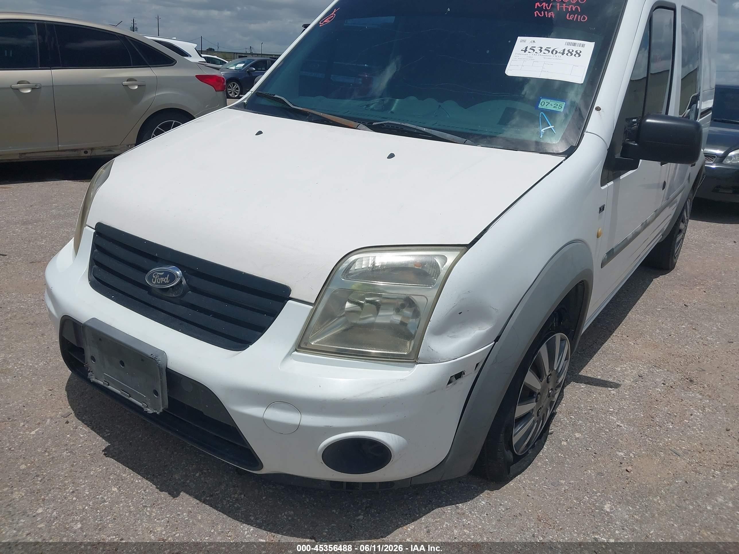 2012 Ford Transit Connect Xlt White vin: NM0LS6BN8CT078660