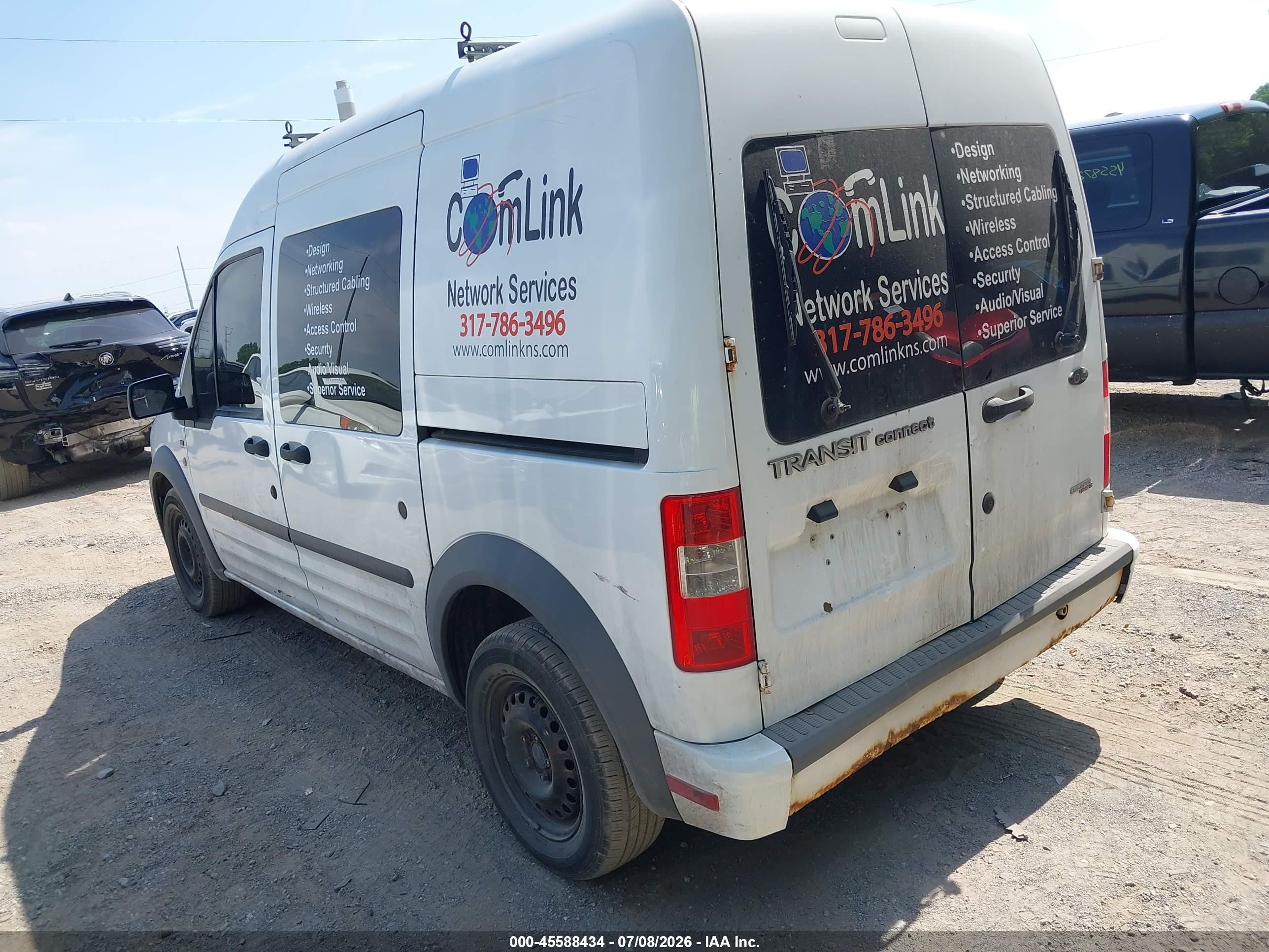 2012 Ford Transit Connect Xlt White vin: NM0LS6BN8CT084071