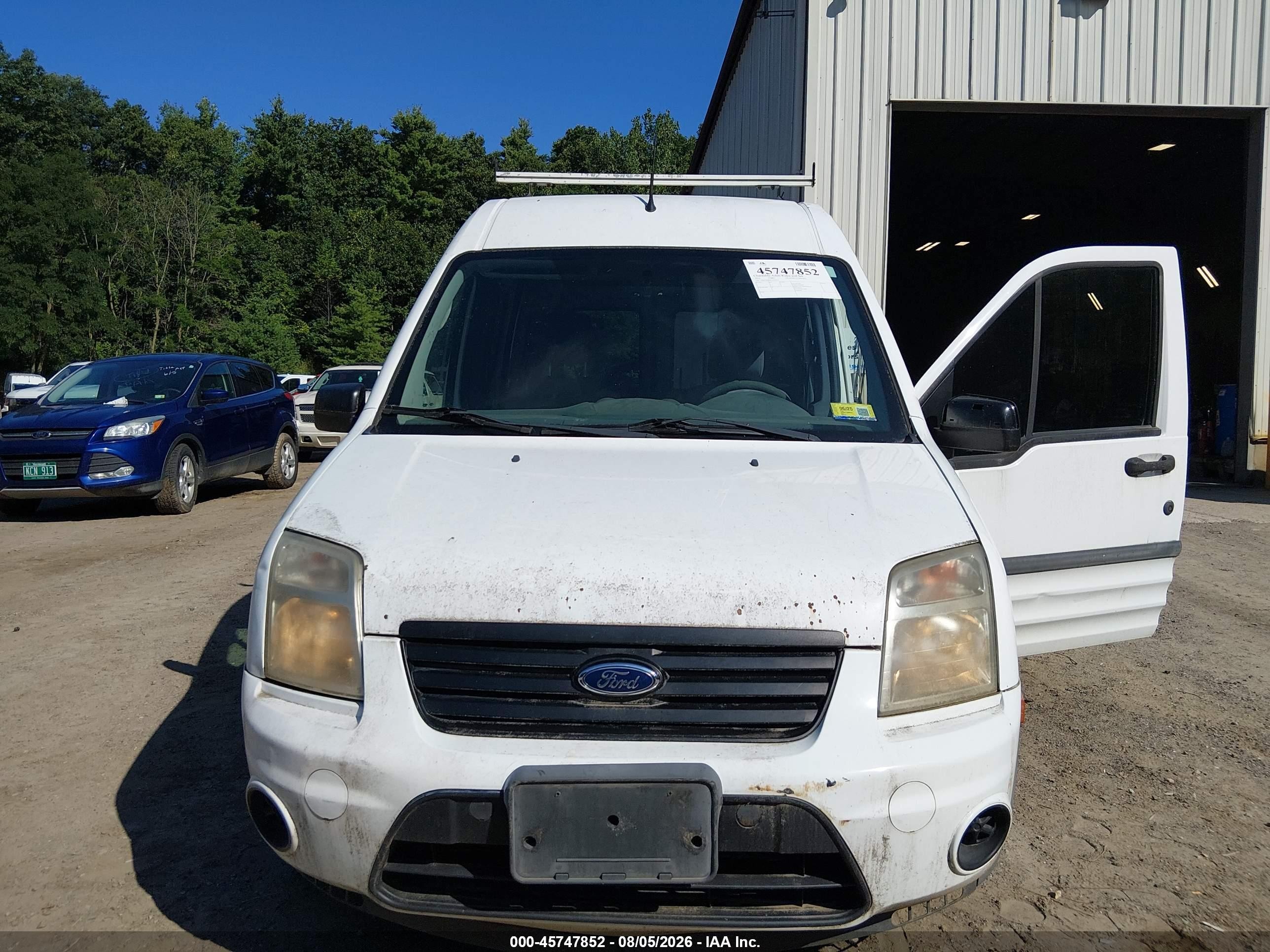 2012 Ford Transit Connect Xlt White vin: NM0LS6BN8CT094714