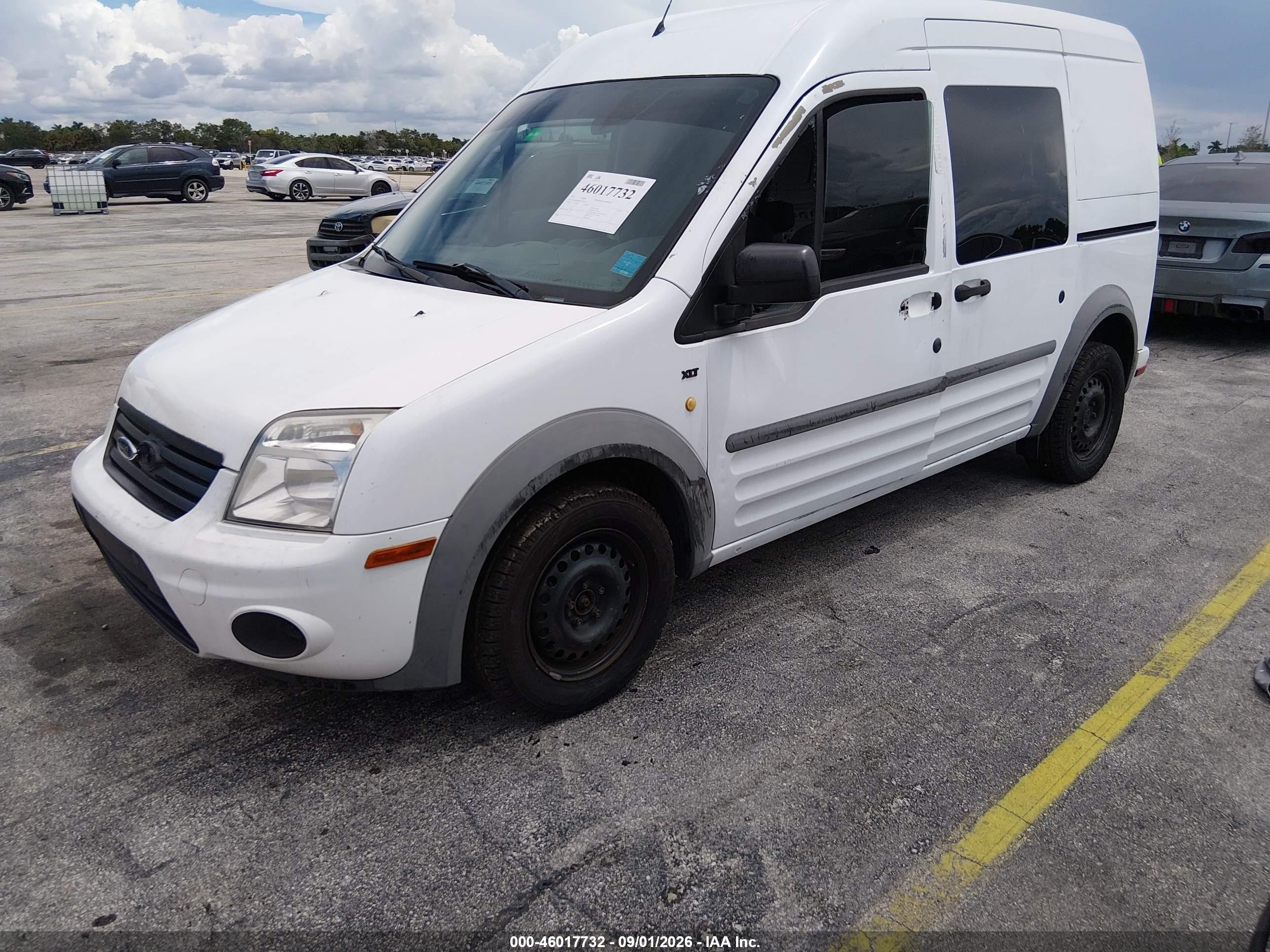 2012 Ford Transit Connect Xlt White vin: NM0LS6BN8CT101922
