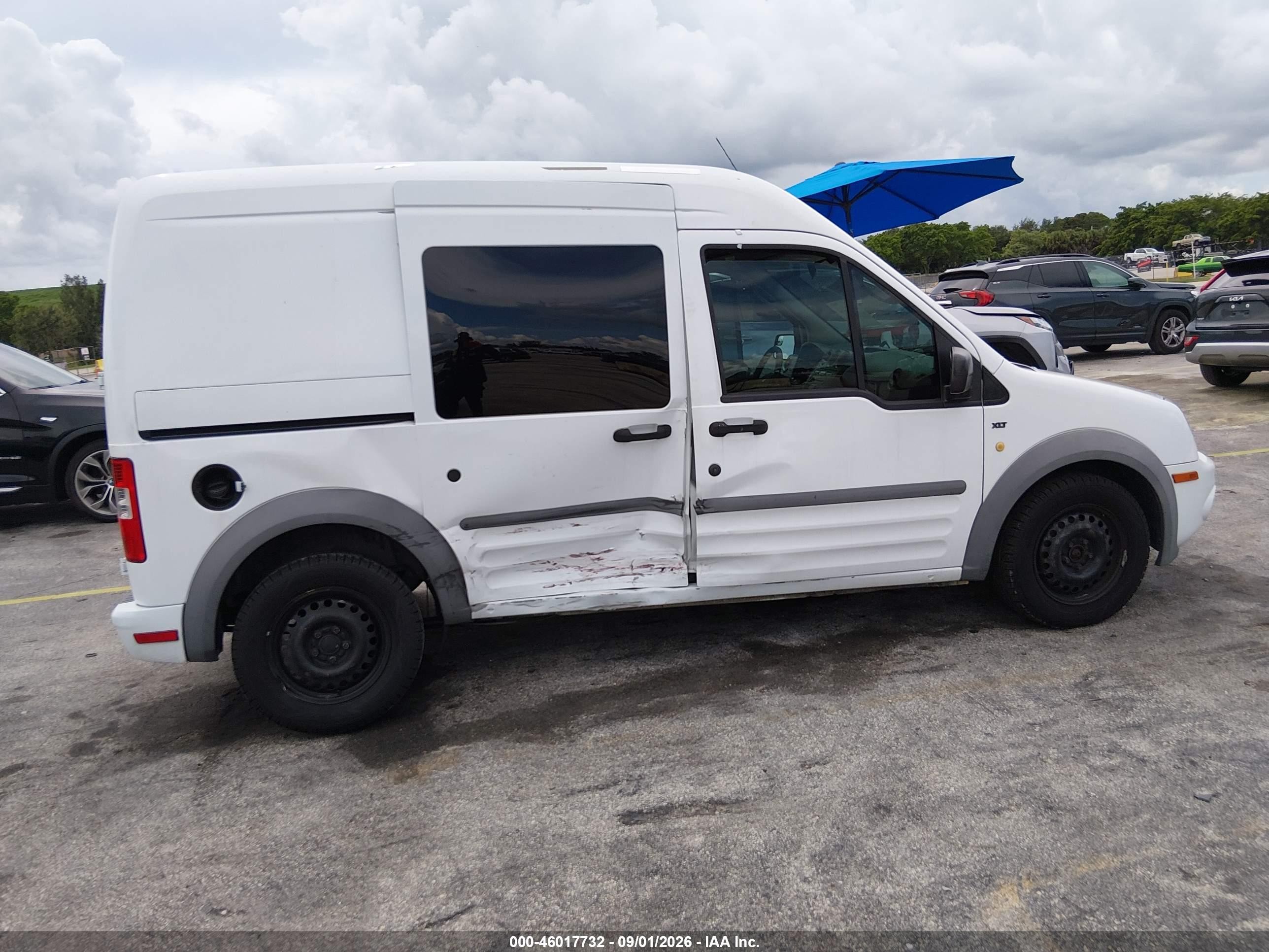 2012 Ford Transit Connect Xlt White vin: NM0LS6BN8CT101922