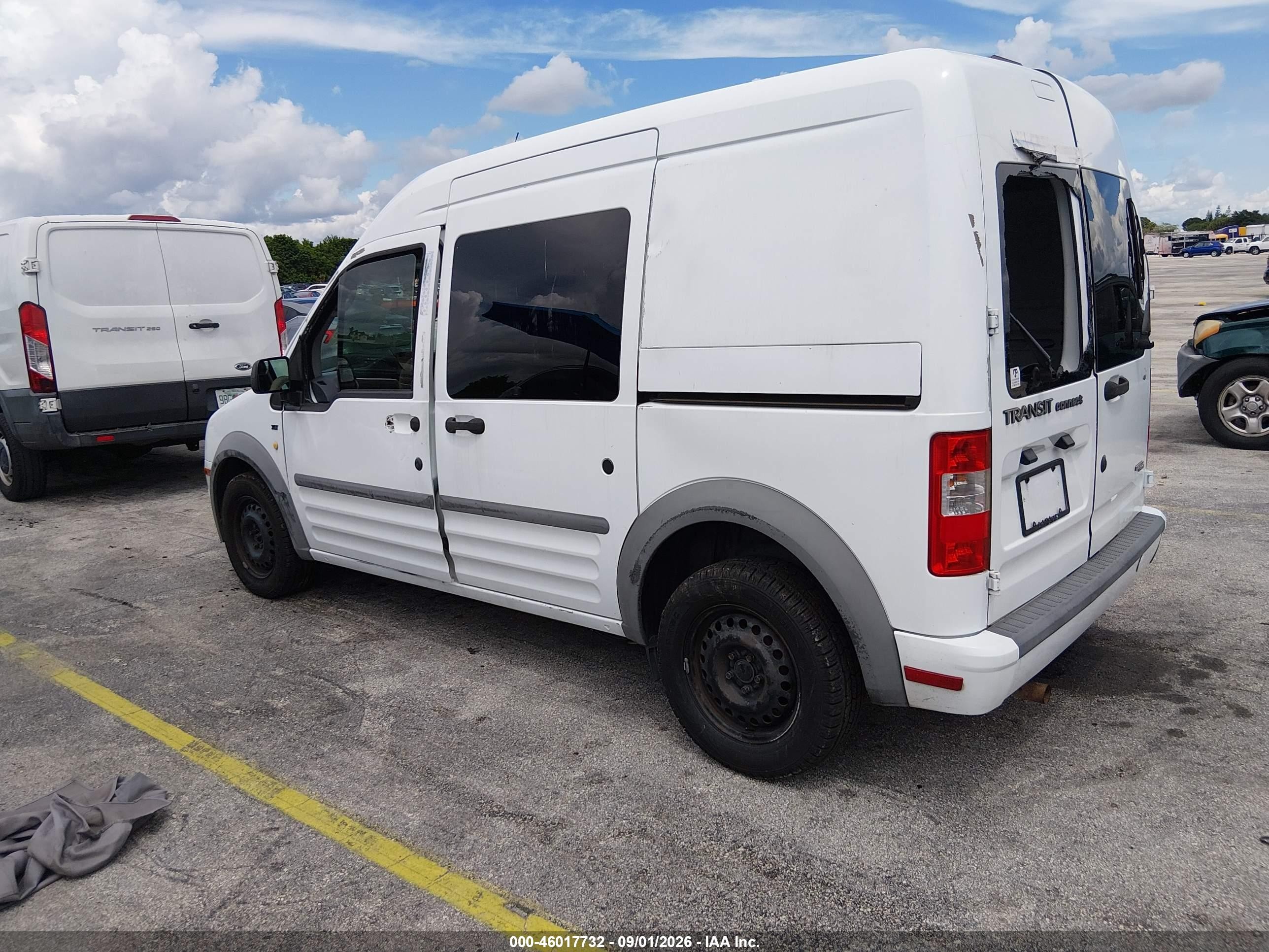 2012 Ford Transit Connect Xlt White vin: NM0LS6BN8CT101922