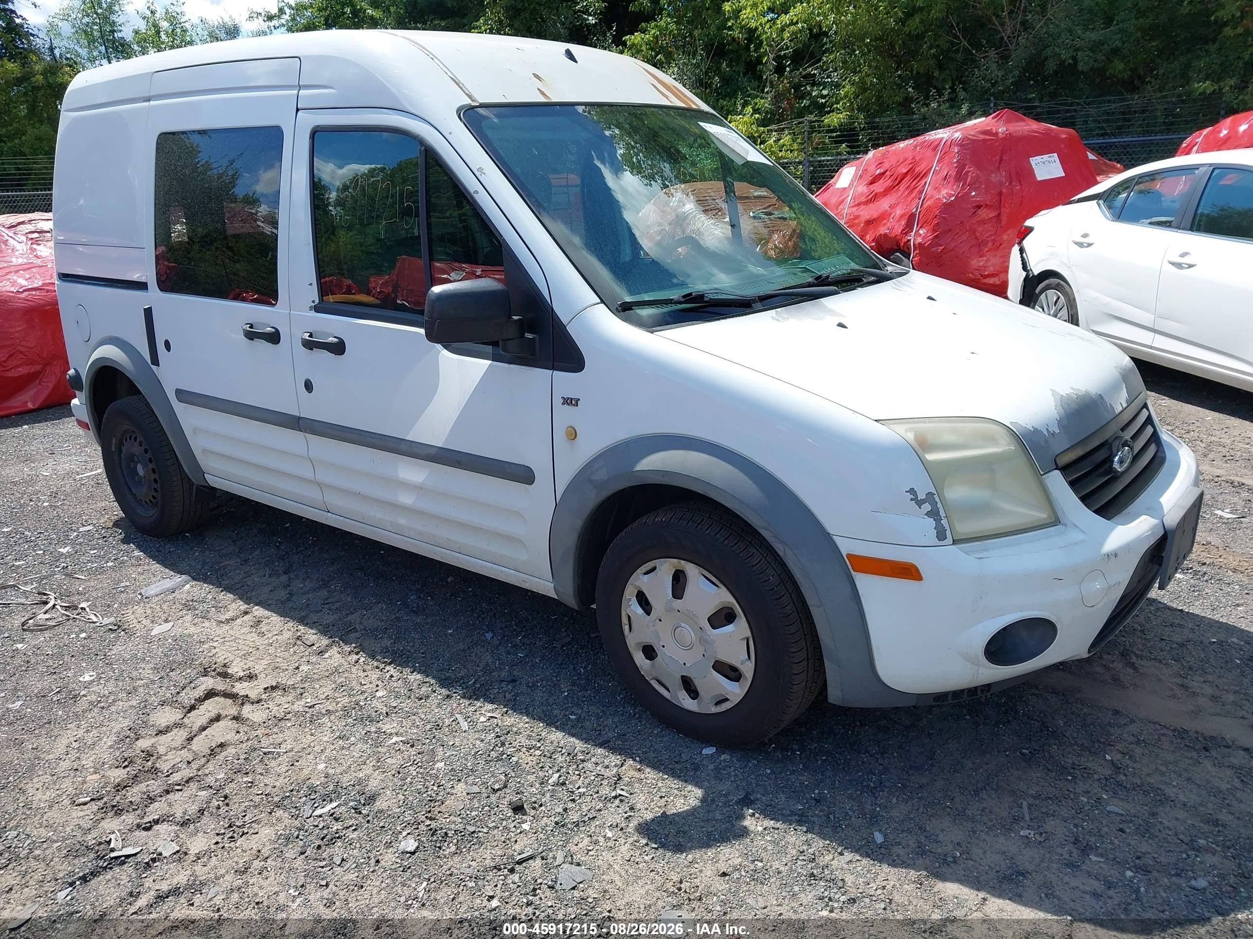 2013 Ford Transit Connect Xlt White vin: NM0LS6BN8DT166206