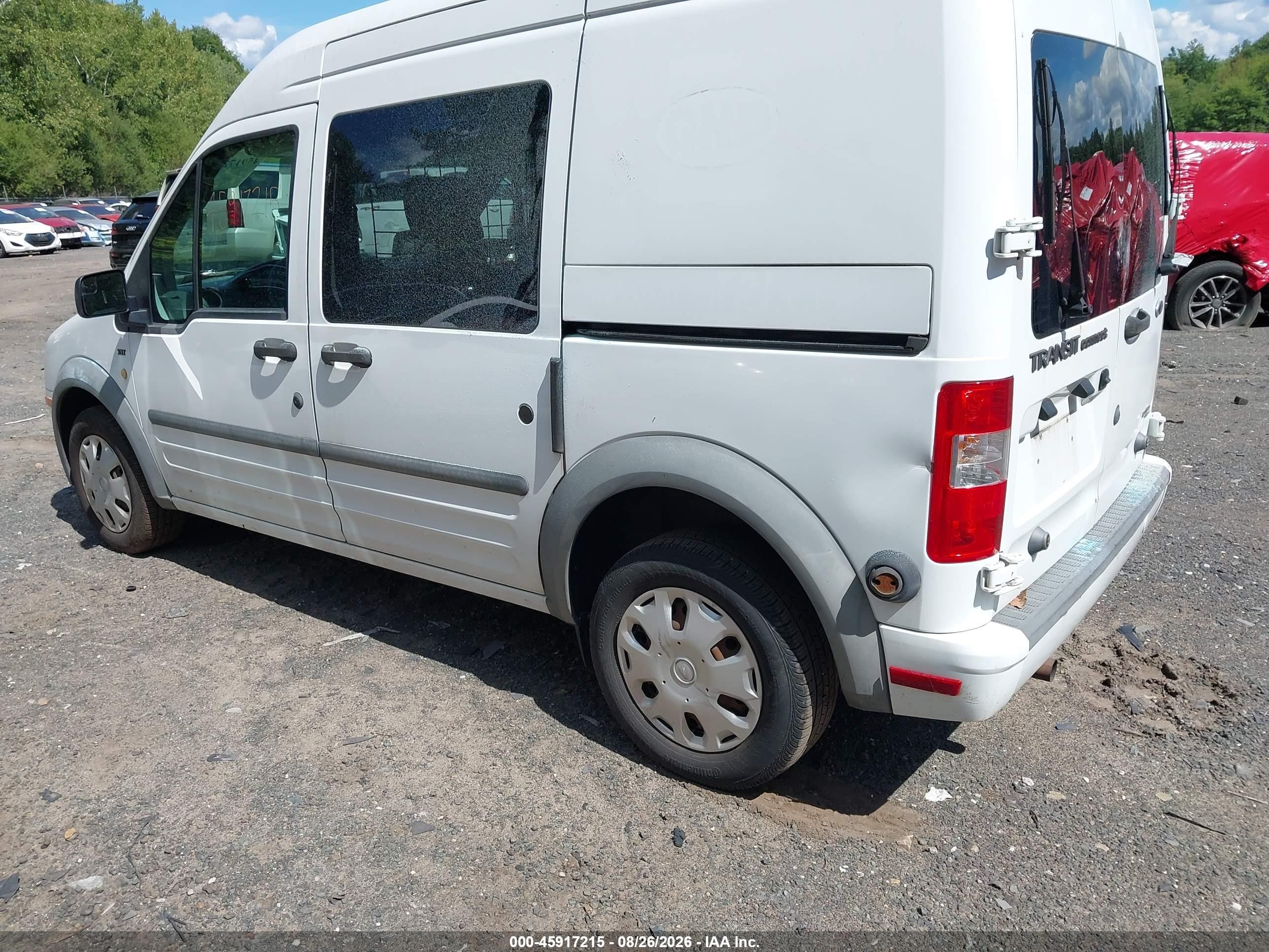 2013 Ford Transit Connect Xlt White vin: NM0LS6BN8DT166206