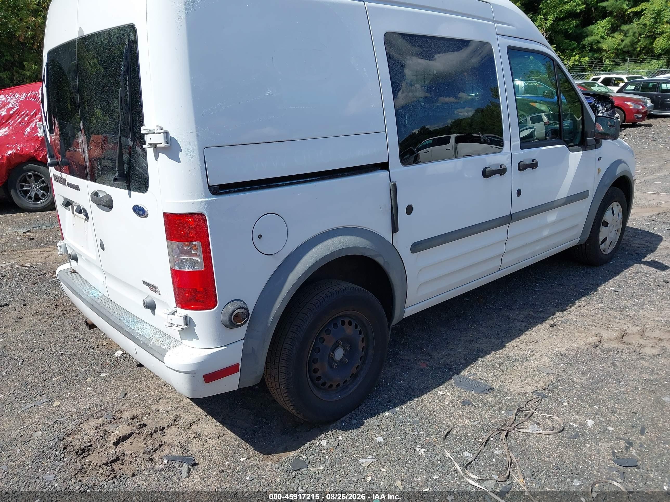 2013 Ford Transit Connect Xlt White vin: NM0LS6BN8DT166206
