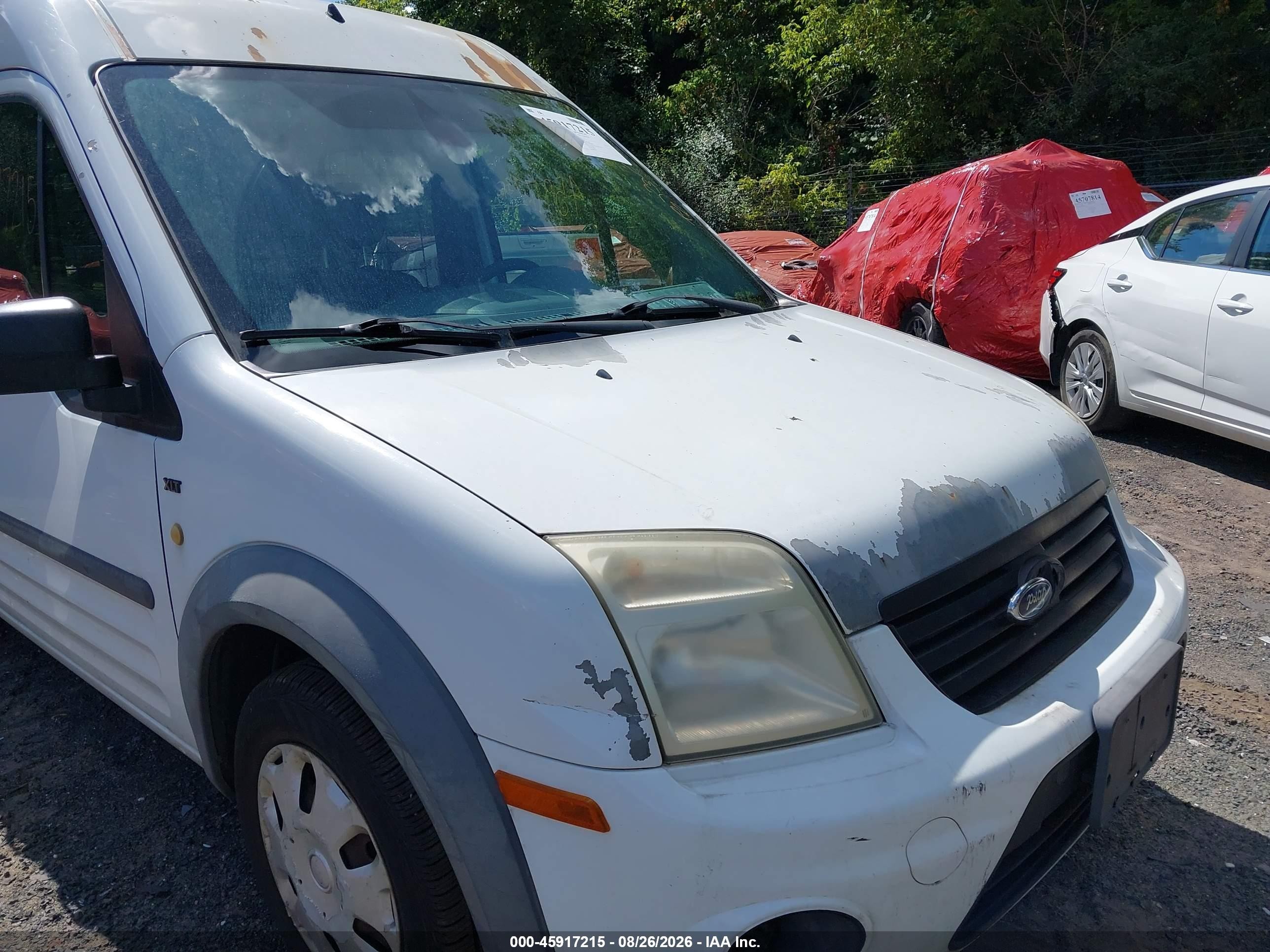 2013 Ford Transit Connect Xlt White vin: NM0LS6BN8DT166206