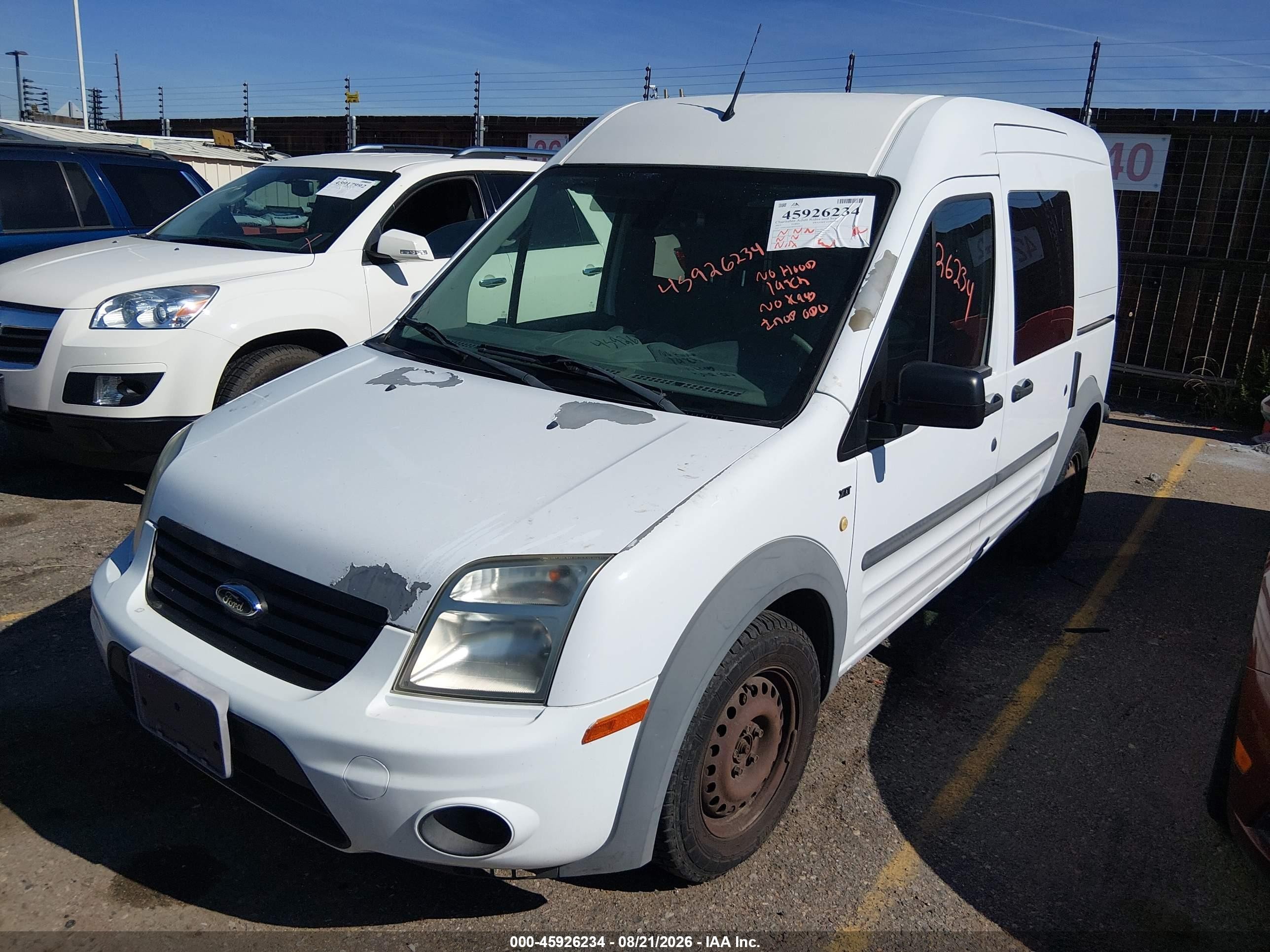 2013 Ford Transit Connect Xlt Белый vin: NM0LS6BN8DT167677