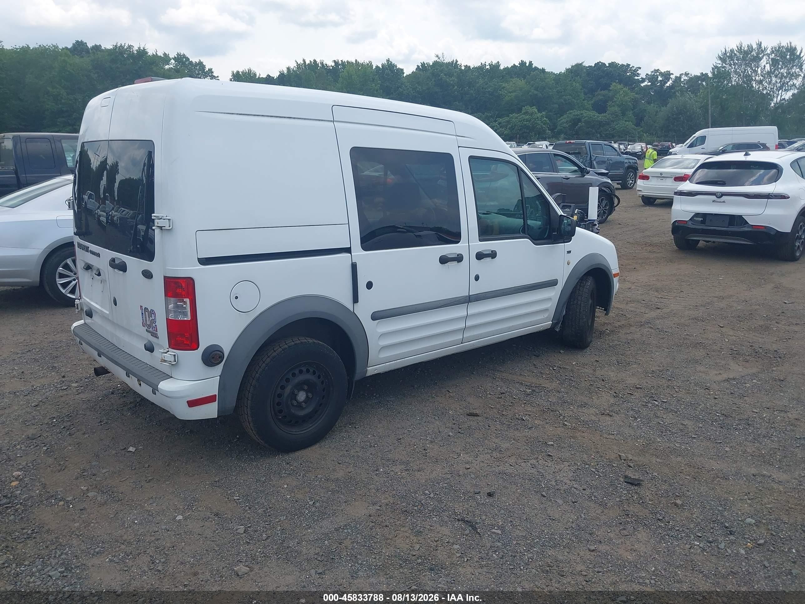 2012 Ford Transit Connect Xlt White vin: NM0LS6BNXCT096562