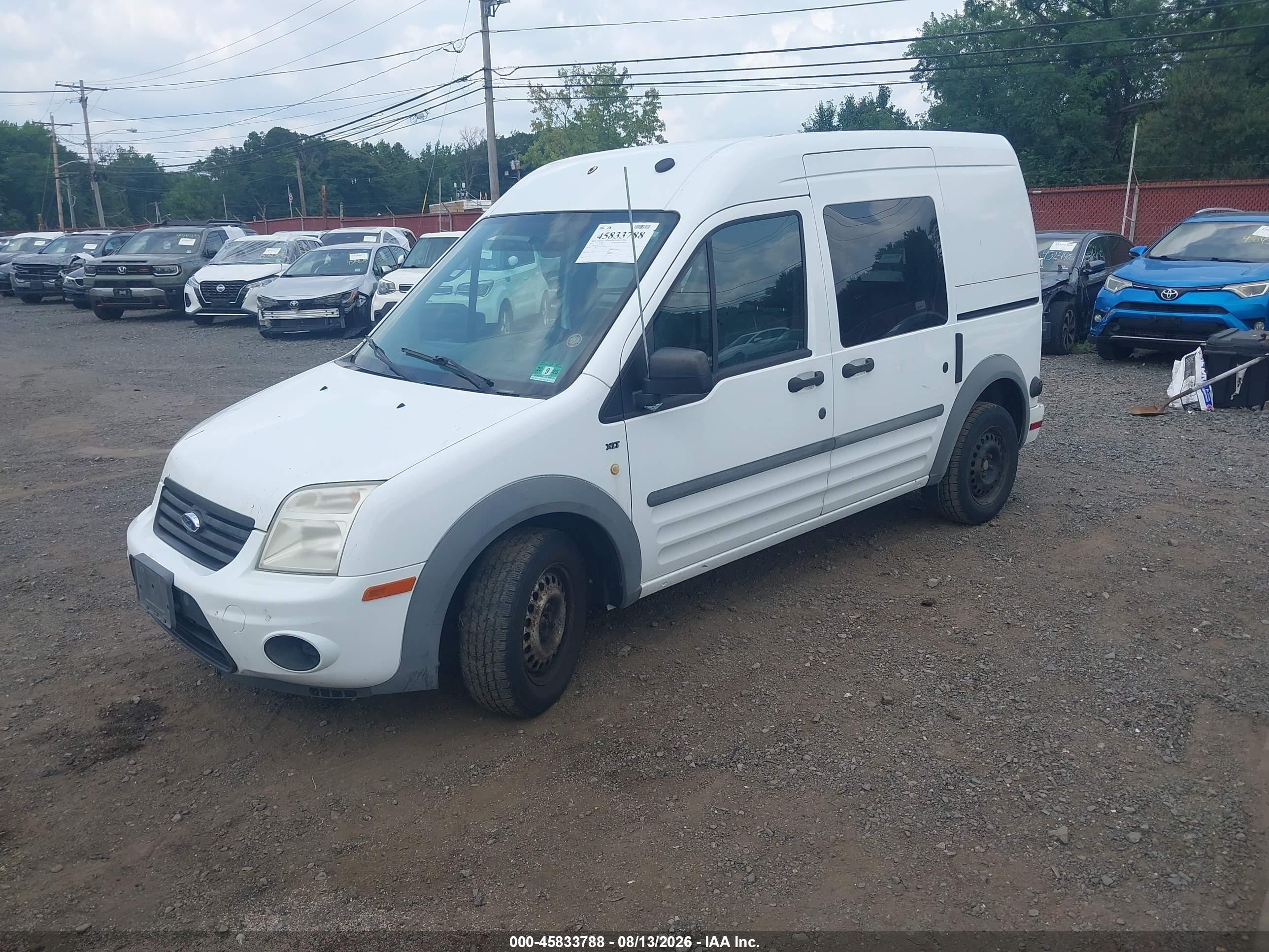 2012 Ford Transit Connect Xlt White vin: NM0LS6BNXCT096562