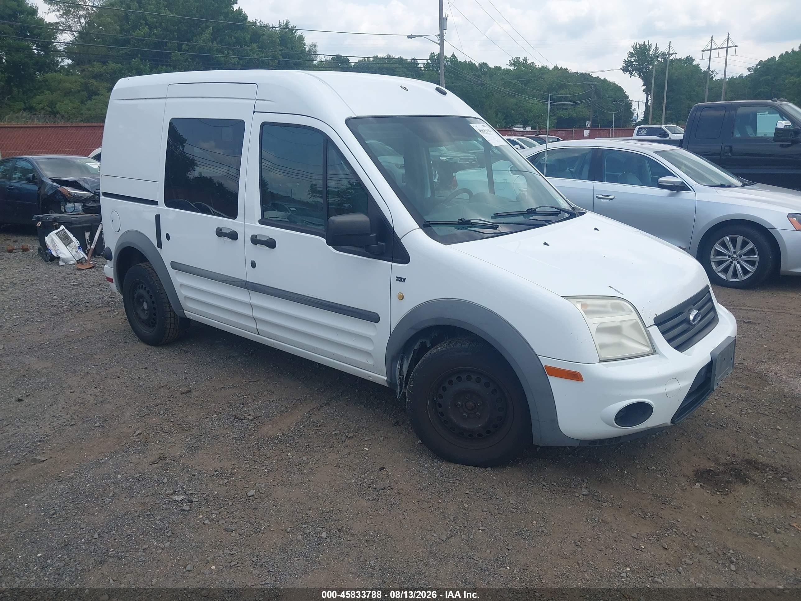 2012 Ford Transit Connect Xlt White vin: NM0LS6BNXCT096562
