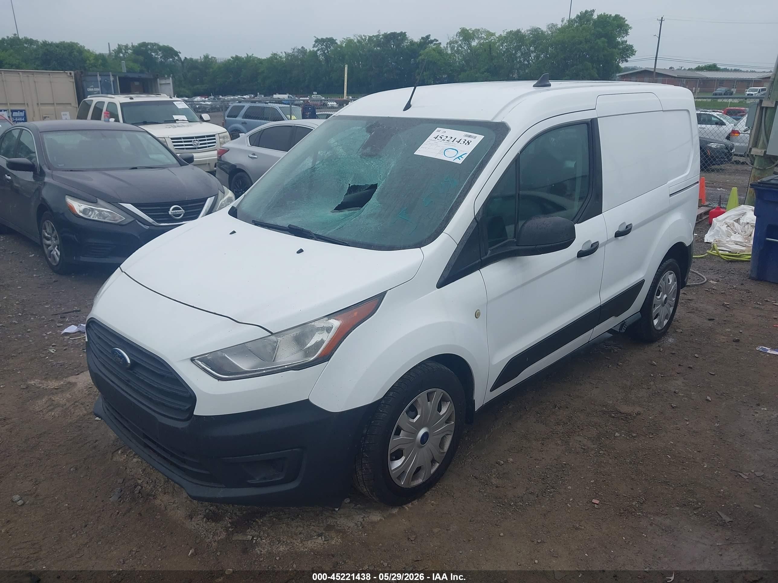 2019 Ford Transit Connect Xl White vin: NM0LS6E25K1384517