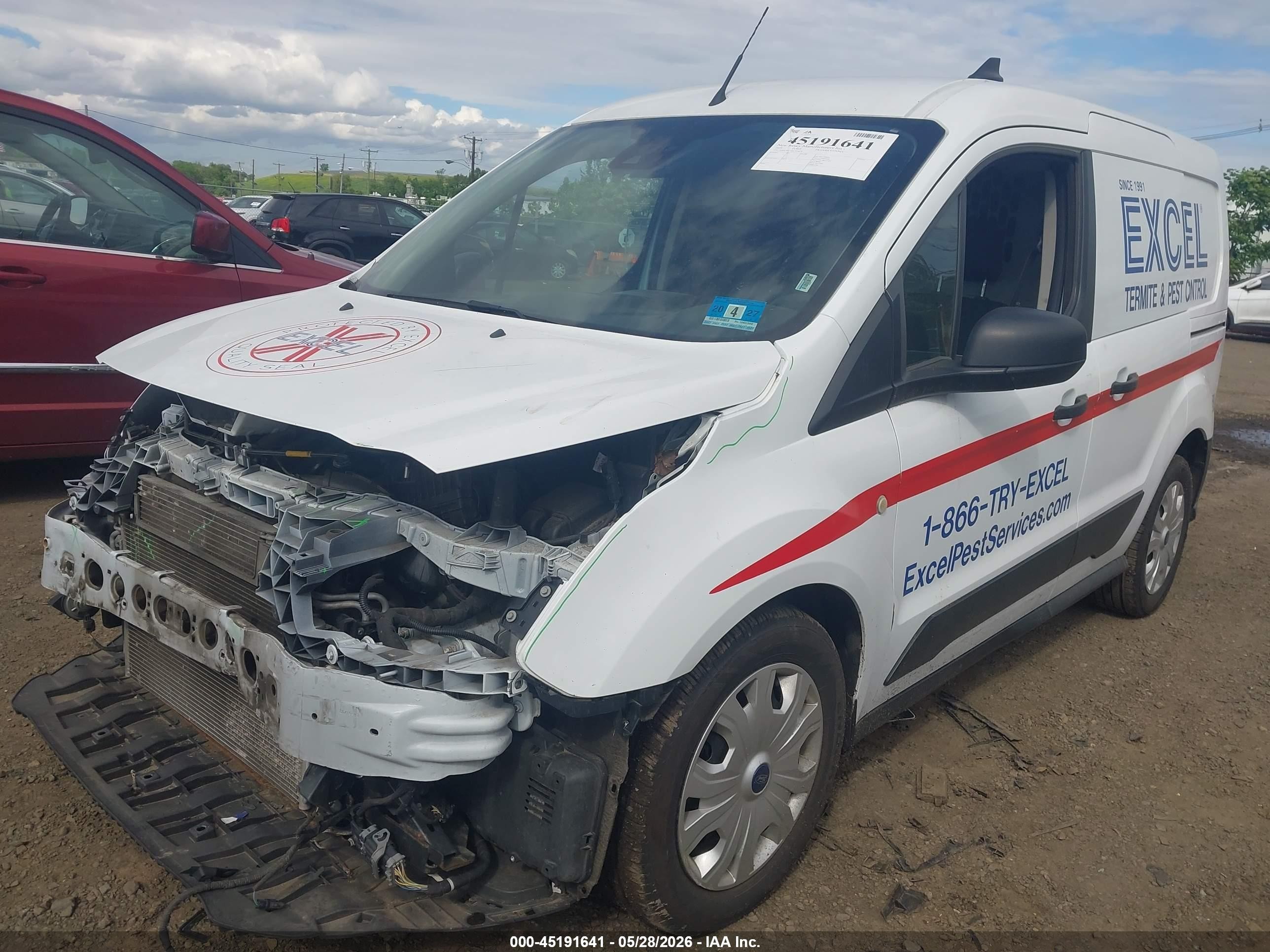 2019 Ford Transit Connect Xl White vin: NM0LS6E2XK1420654