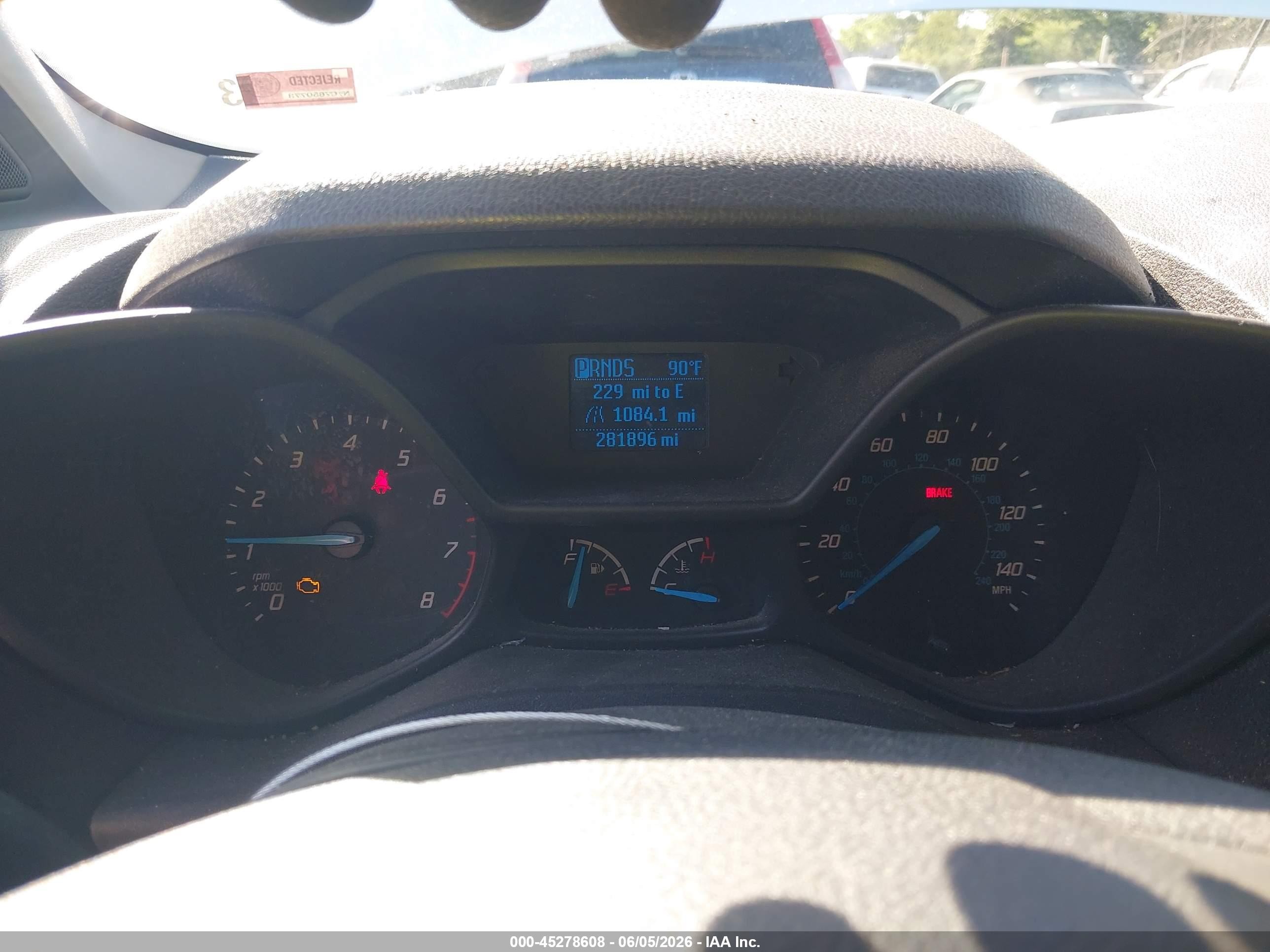 2015 Ford Transit Connect Xl White vin: NM0LS6E77F1187902
