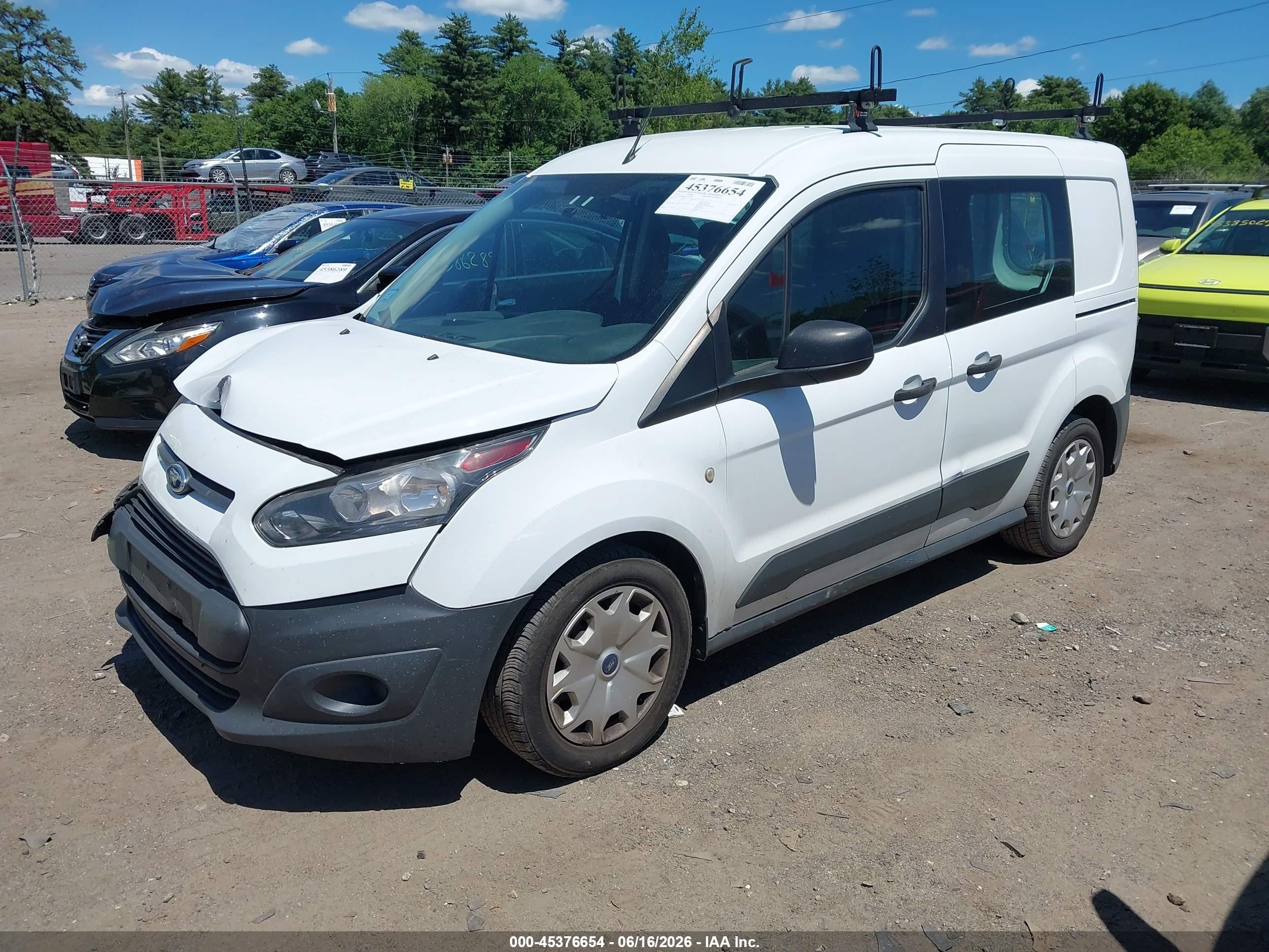 2015 Ford Transit Connect Xl White vin: NM0LS6E77F1222860