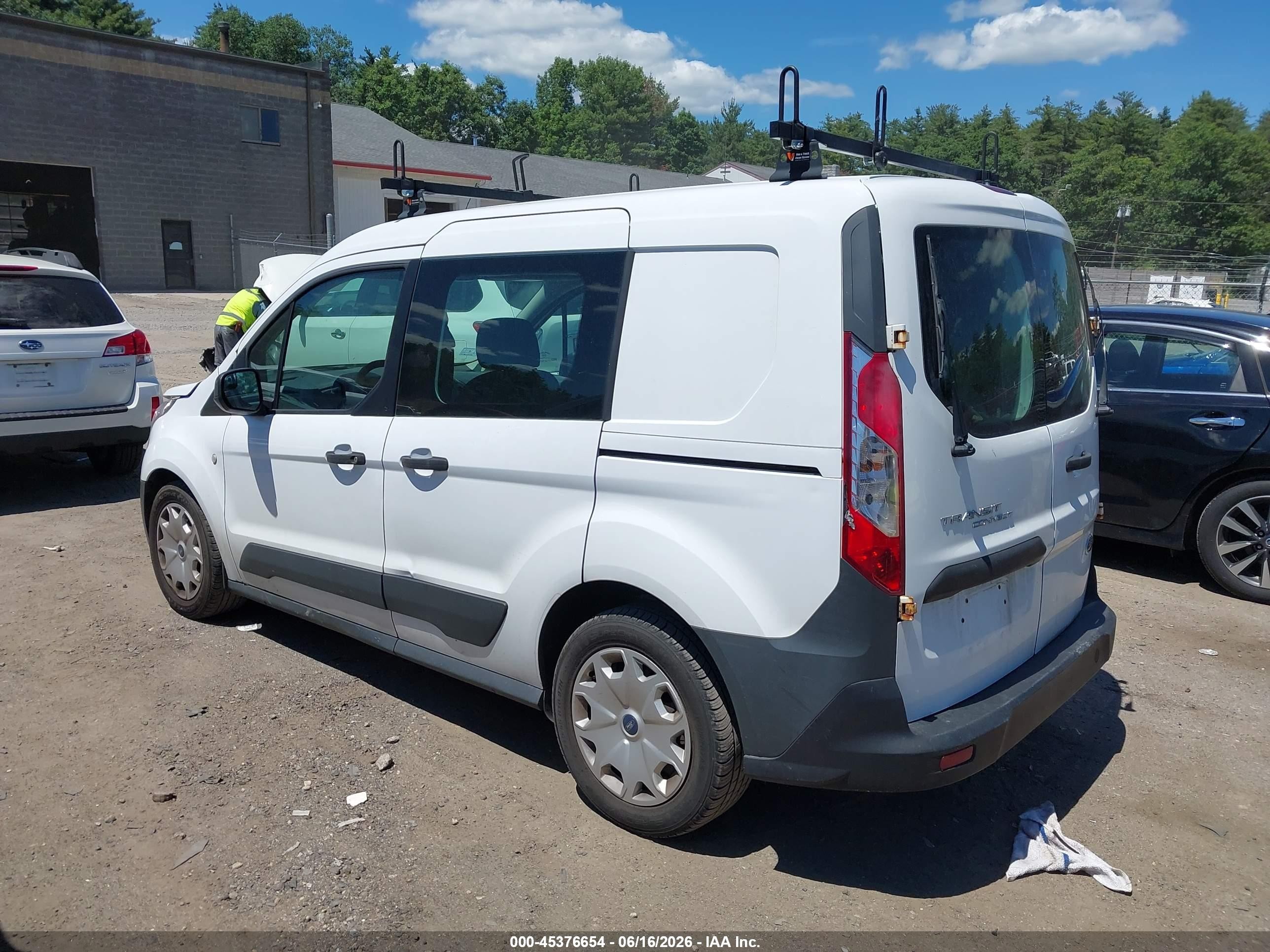 2015 Ford Transit Connect Xl White vin: NM0LS6E77F1222860