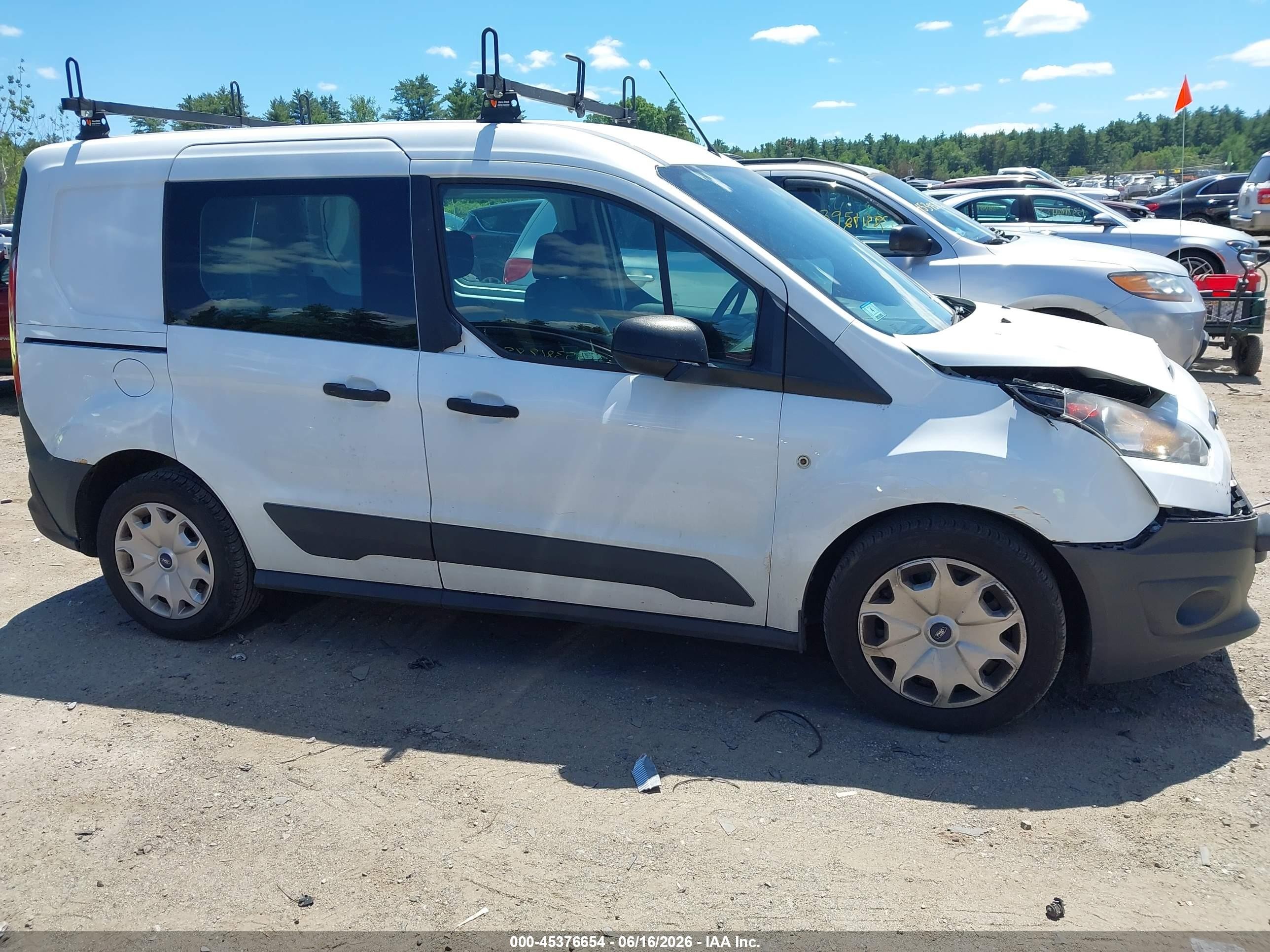 2015 Ford Transit Connect Xl White vin: NM0LS6E77F1222860