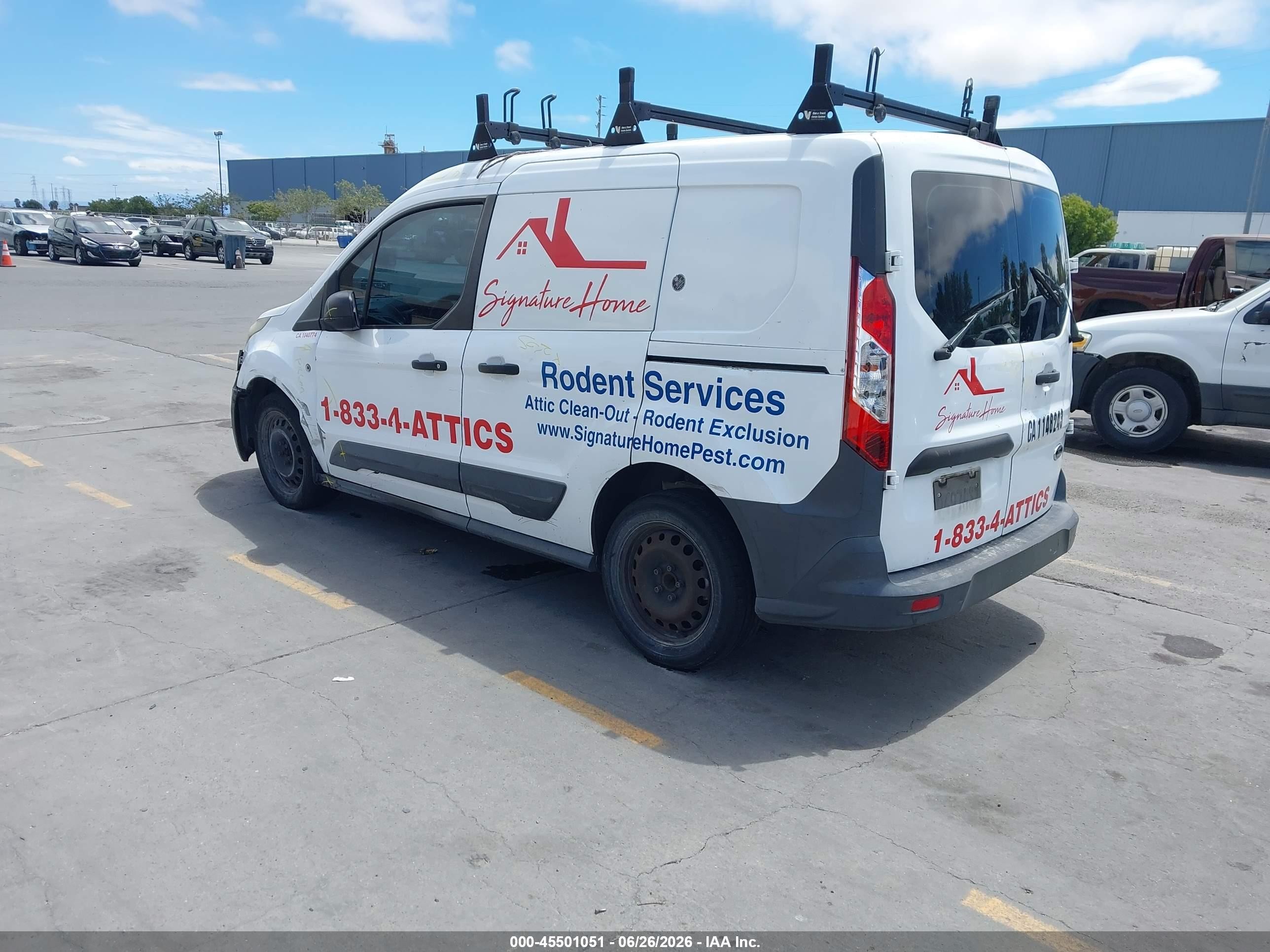 2014 Ford Transit Connect Xl White vin: NM0LS6E78E1166877